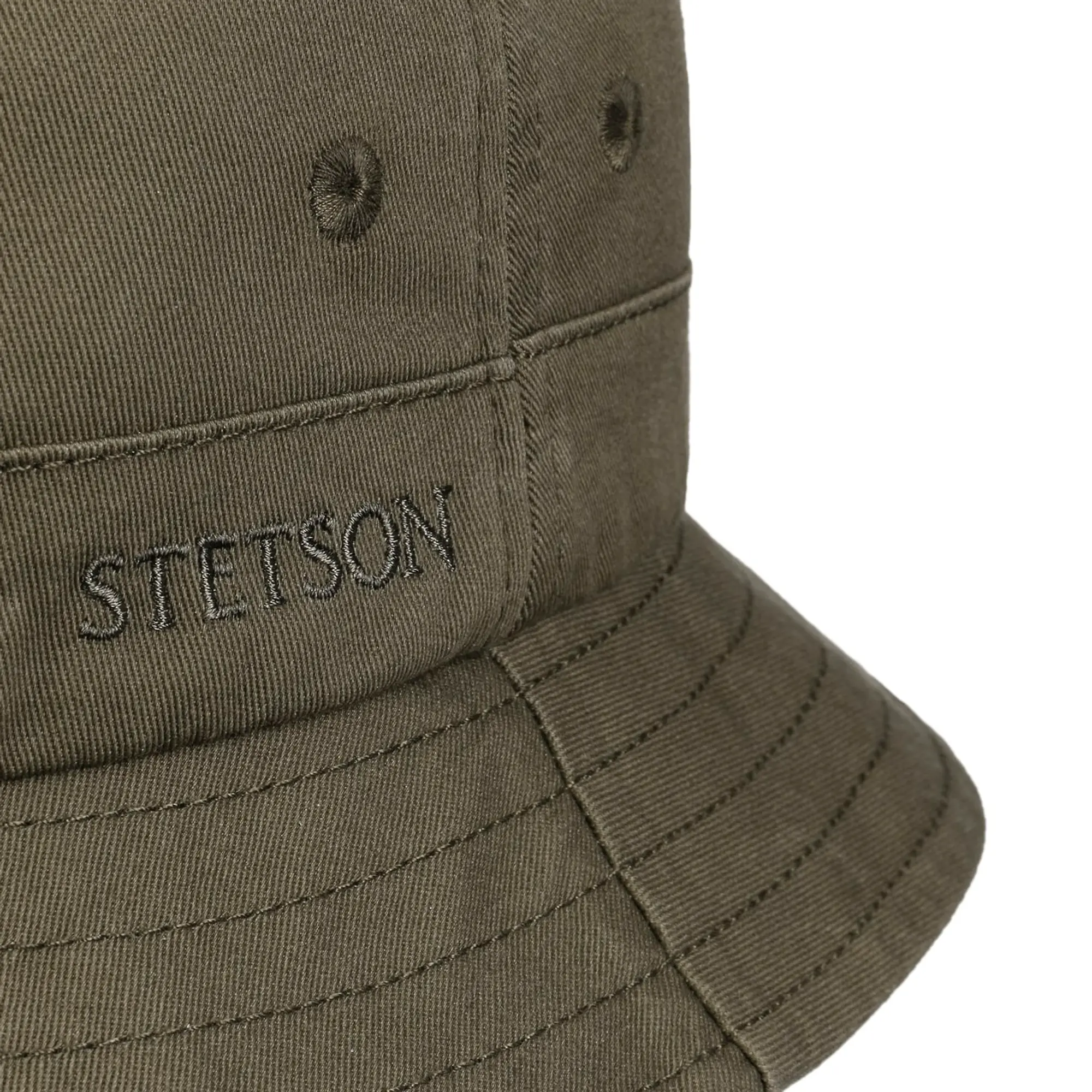 Product image 4 of 5 of Stetson Twill Bucket Hat with UV Protection - Olive