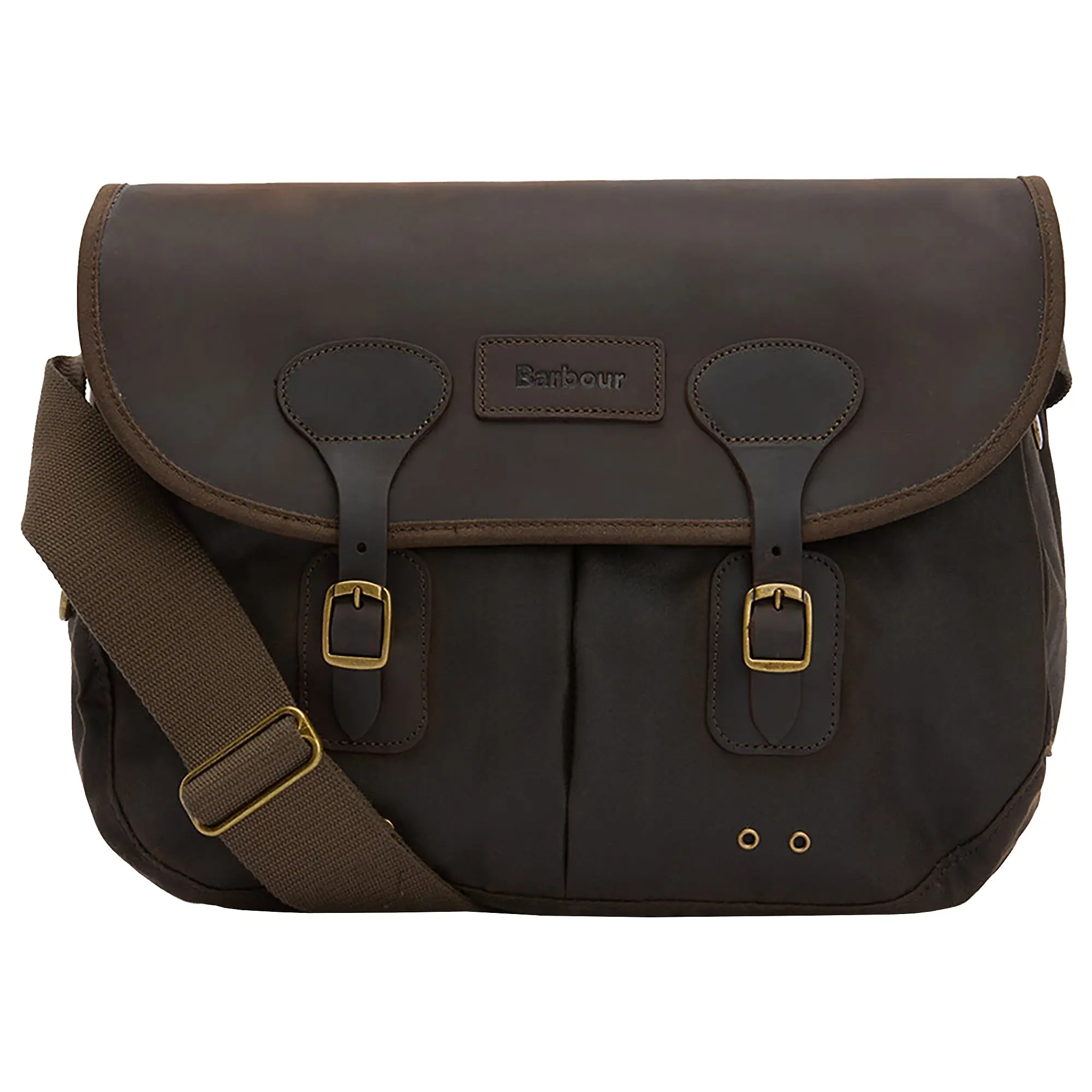 Product image 1 of 11 of Barbour Wax Leather Tarras Bag - Olive