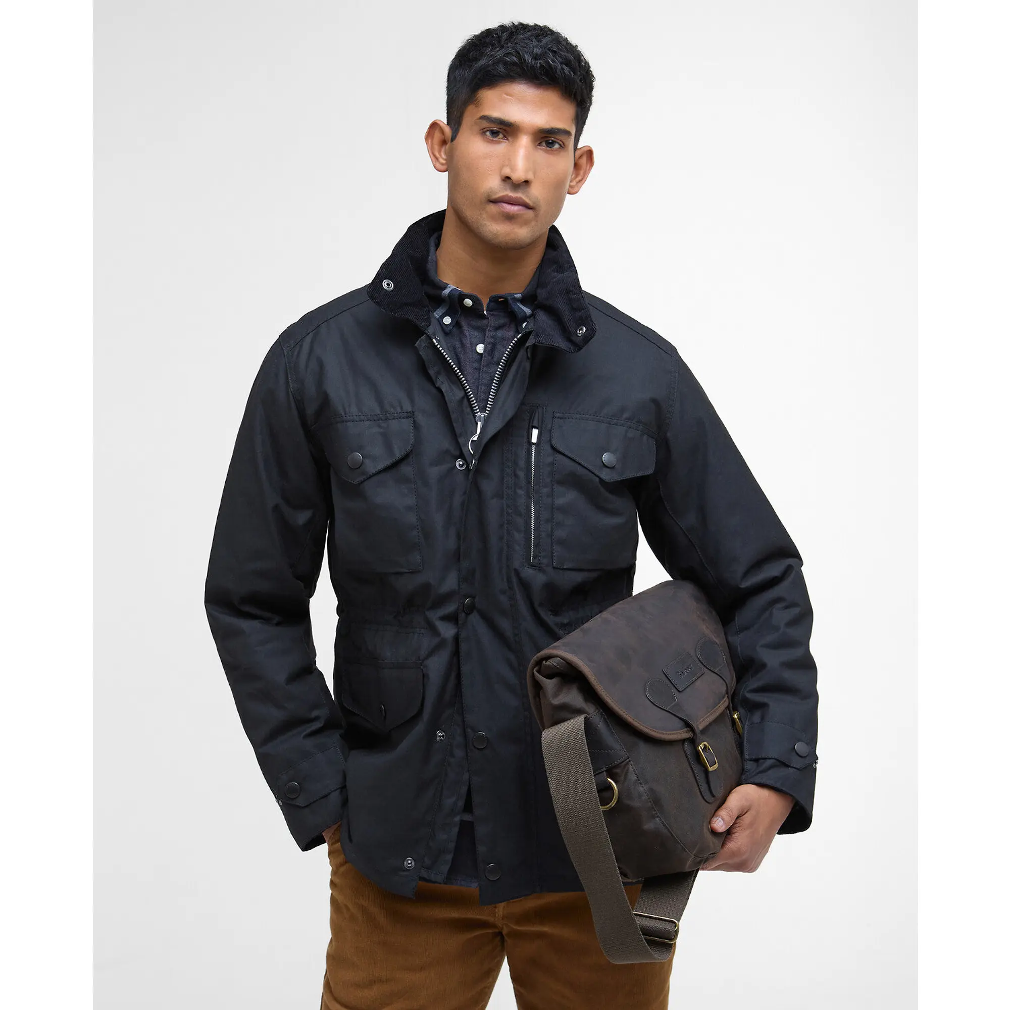 Product image 3 of 11 of Barbour Wax Leather Tarras Bag - Olive