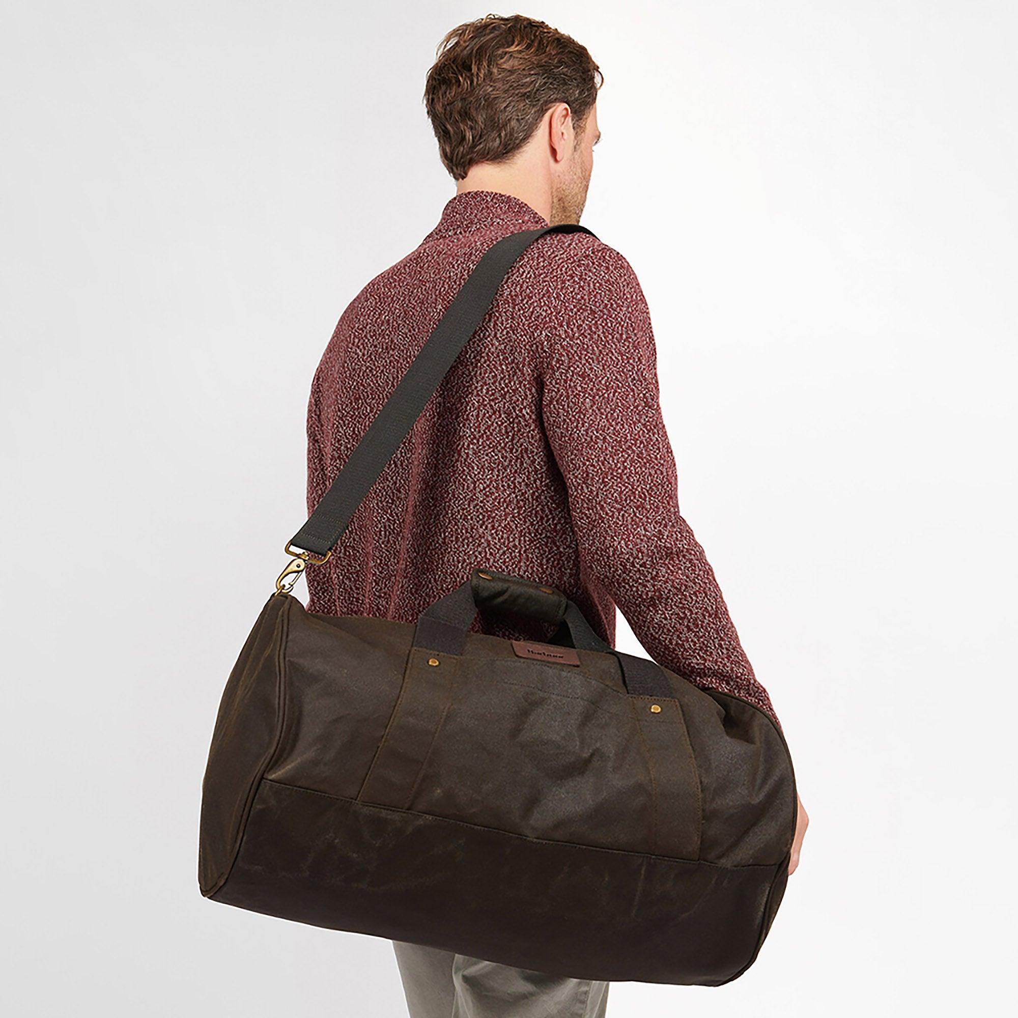 Barbour Explorer Wax Duffle Bag - Olive | British Attire