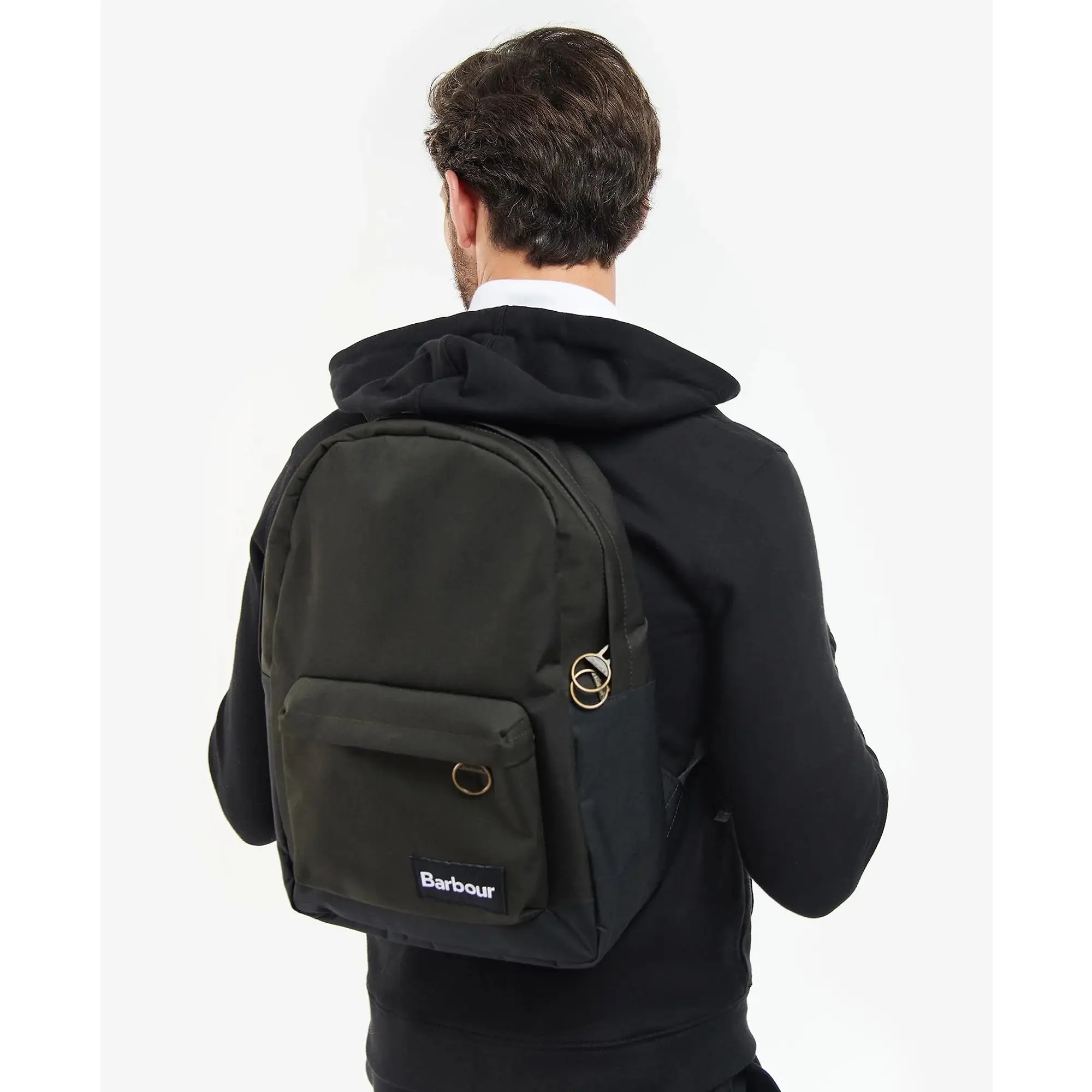 Product image 3 of 8 of Barbour Highfield Canvas Backpack - Navy/Olive