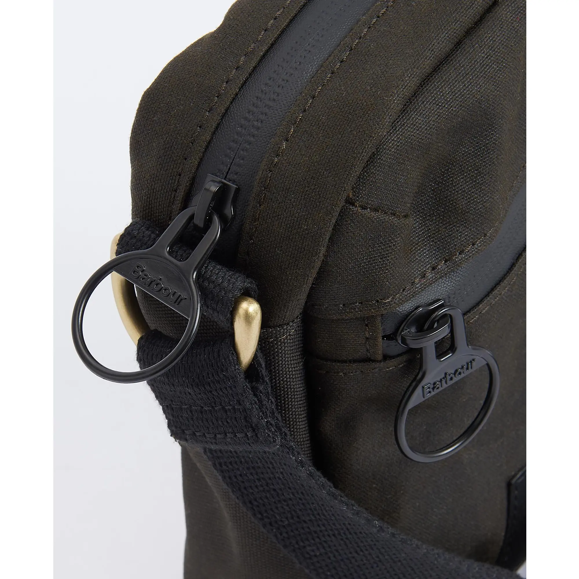 Product image 5 of 8 of Barbour Field Waxed Crossbody Bag - Olive/Black
