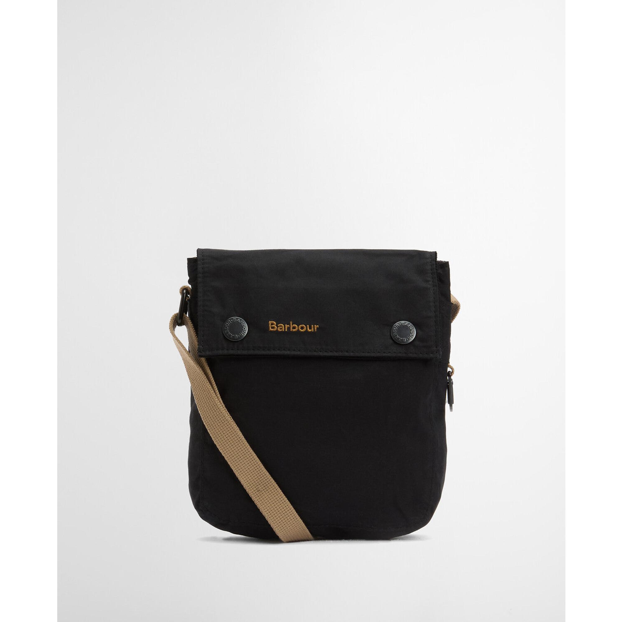 Barbour Transport Crossbody Bag - Black/Modern Tartan | British Attire