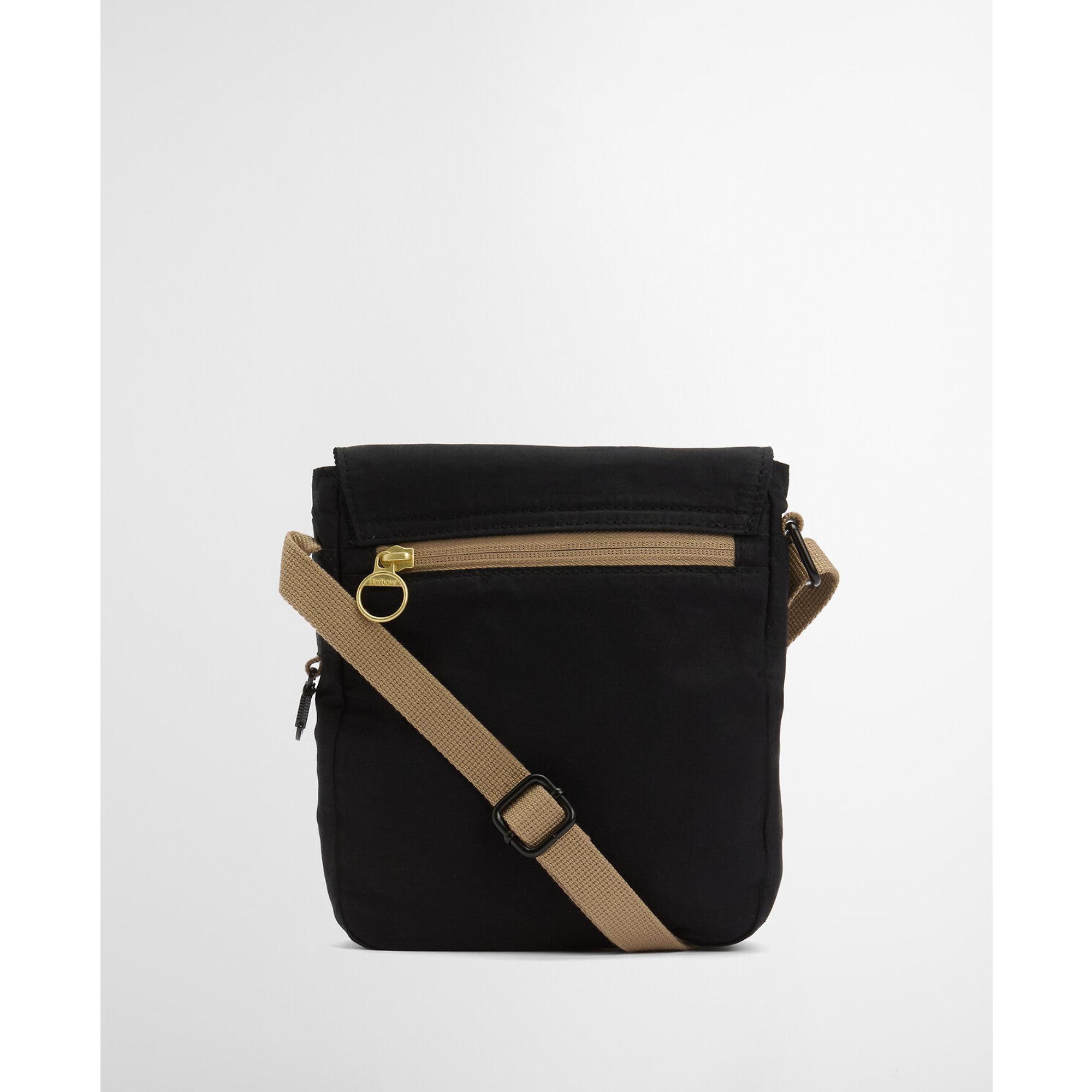 Barbour Transport Crossbody Bag - Black/Modern Tartan | British Attire