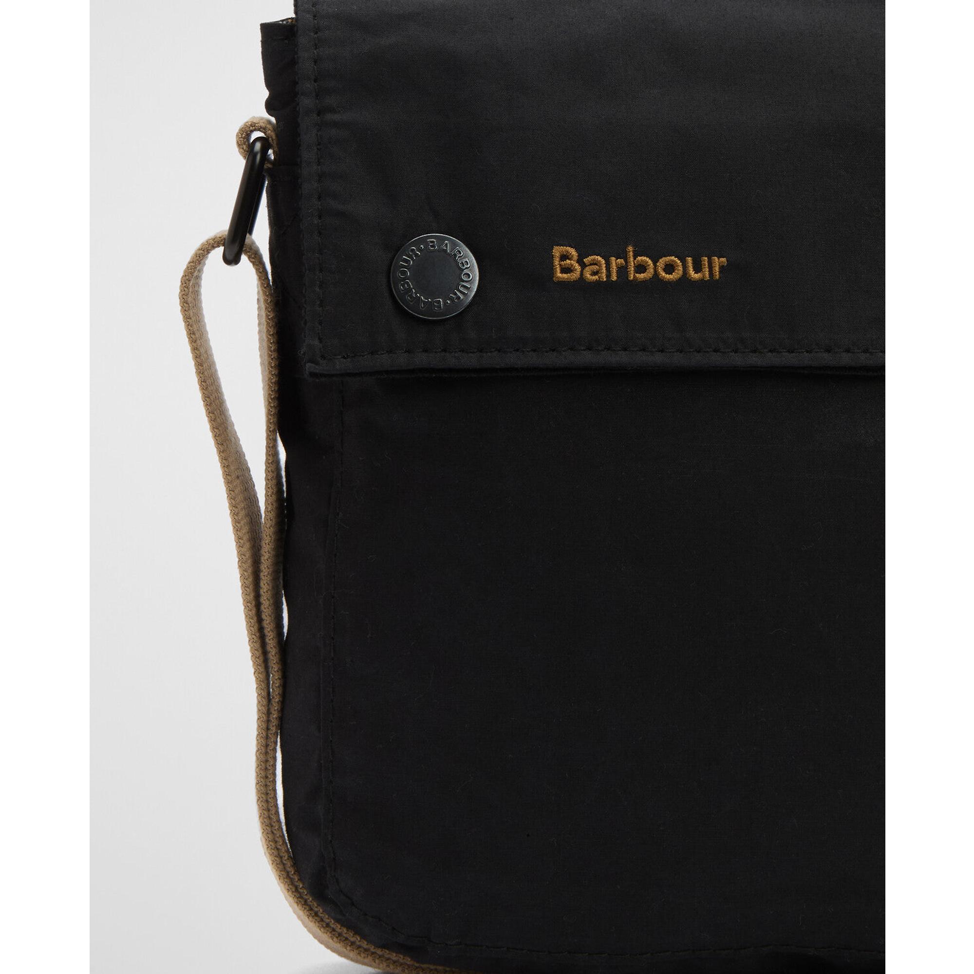 Barbour Transport Crossbody Bag - Black/Modern Tartan | British Attire