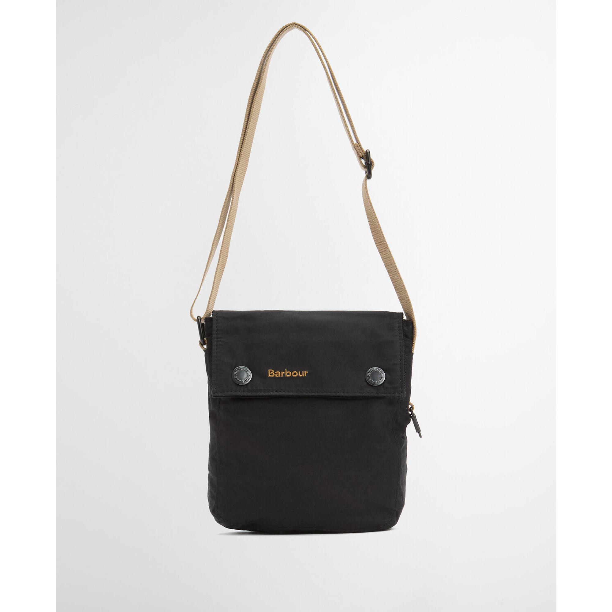 Barbour Transport Crossbody Bag - Black/Modern Tartan | British Attire
