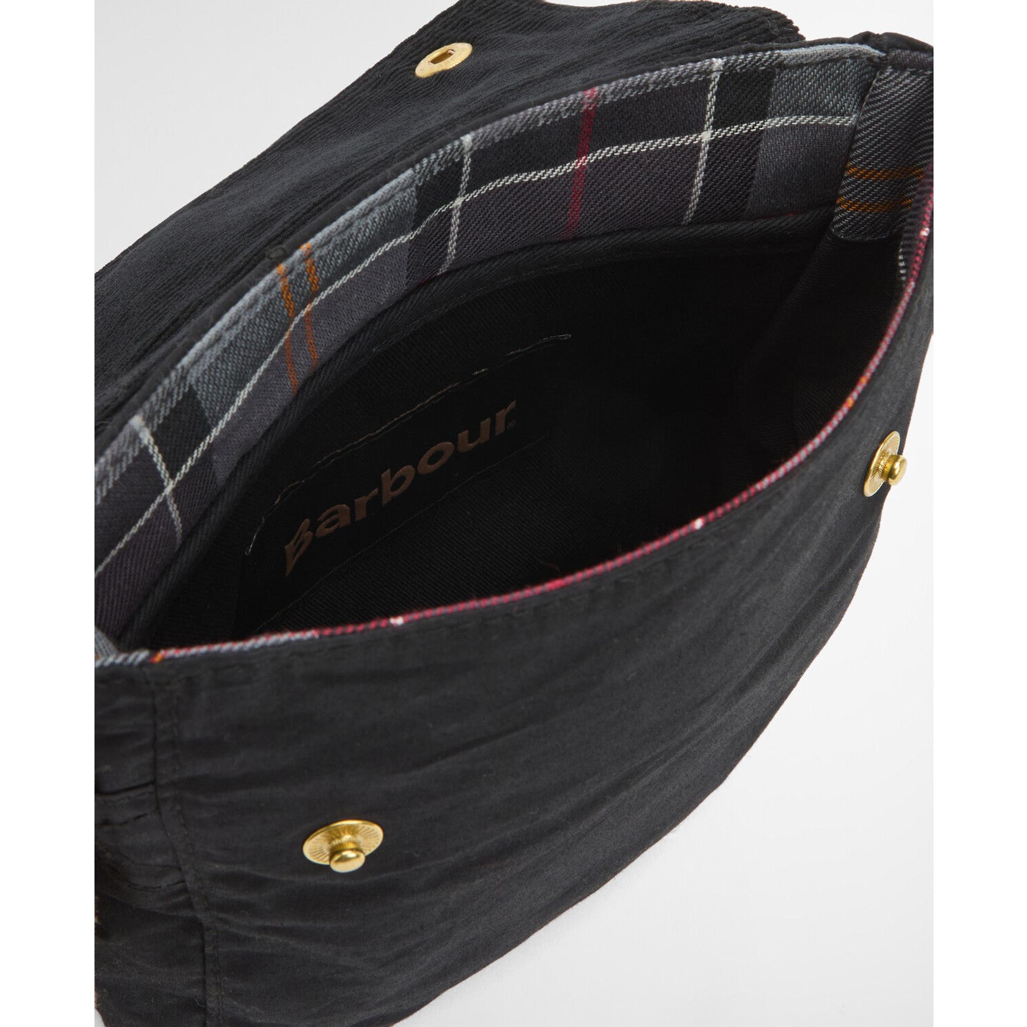 Barbour Transport Crossbody Bag - Black/Modern Tartan | British Attire