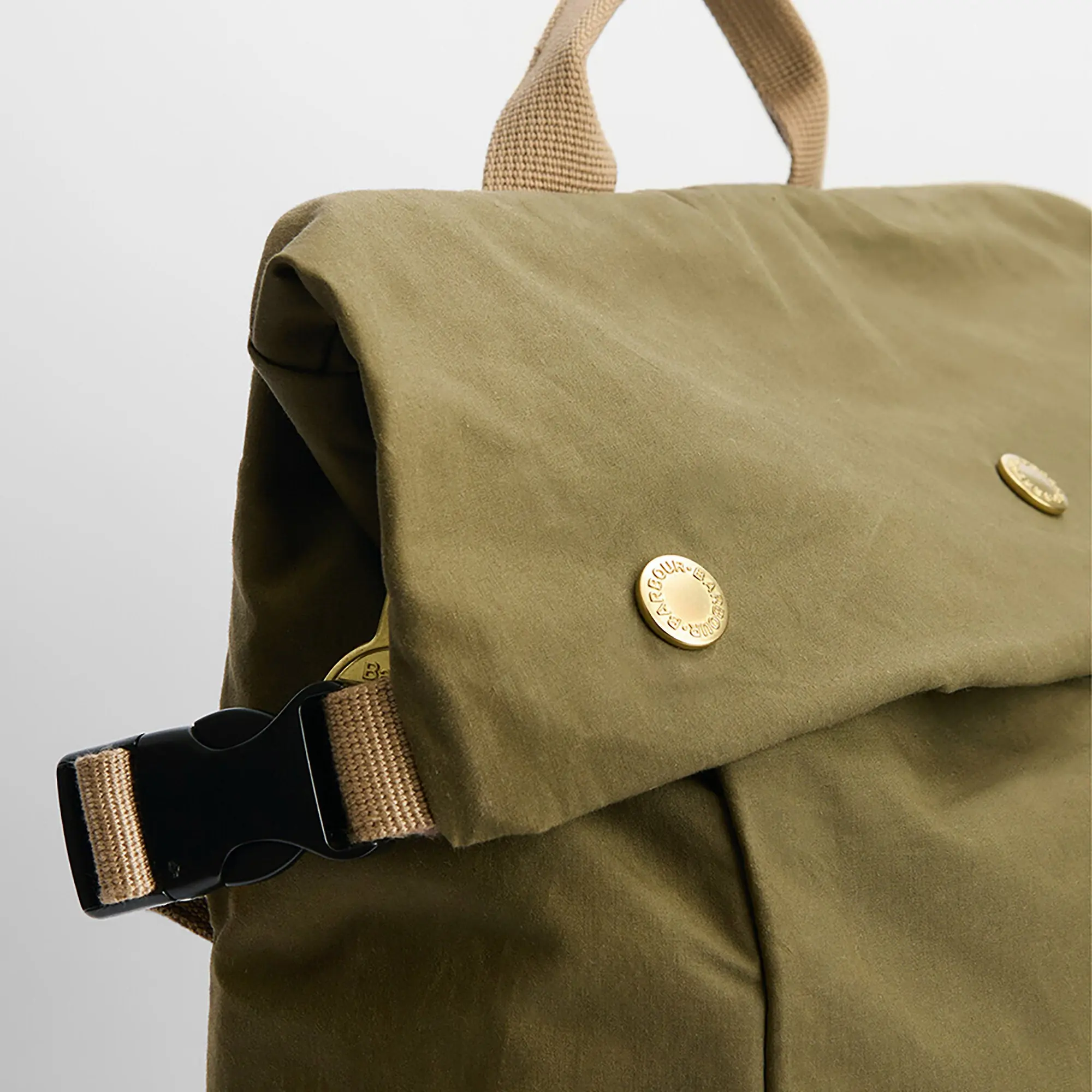 Product image 6 of 12 of Barbour Transport Foldover Backpack Bag - Dusky Green