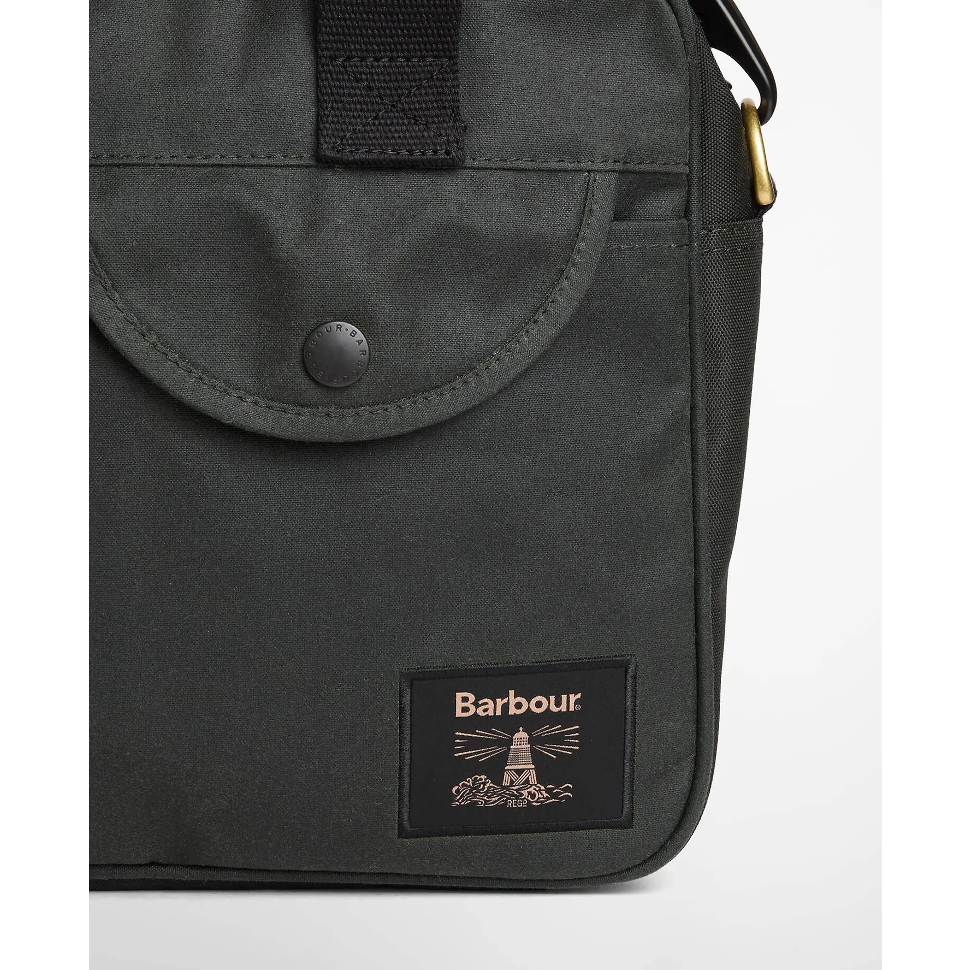 Product image 4 of 6 of Barbour Field Waxed Laptop Bag - Sage