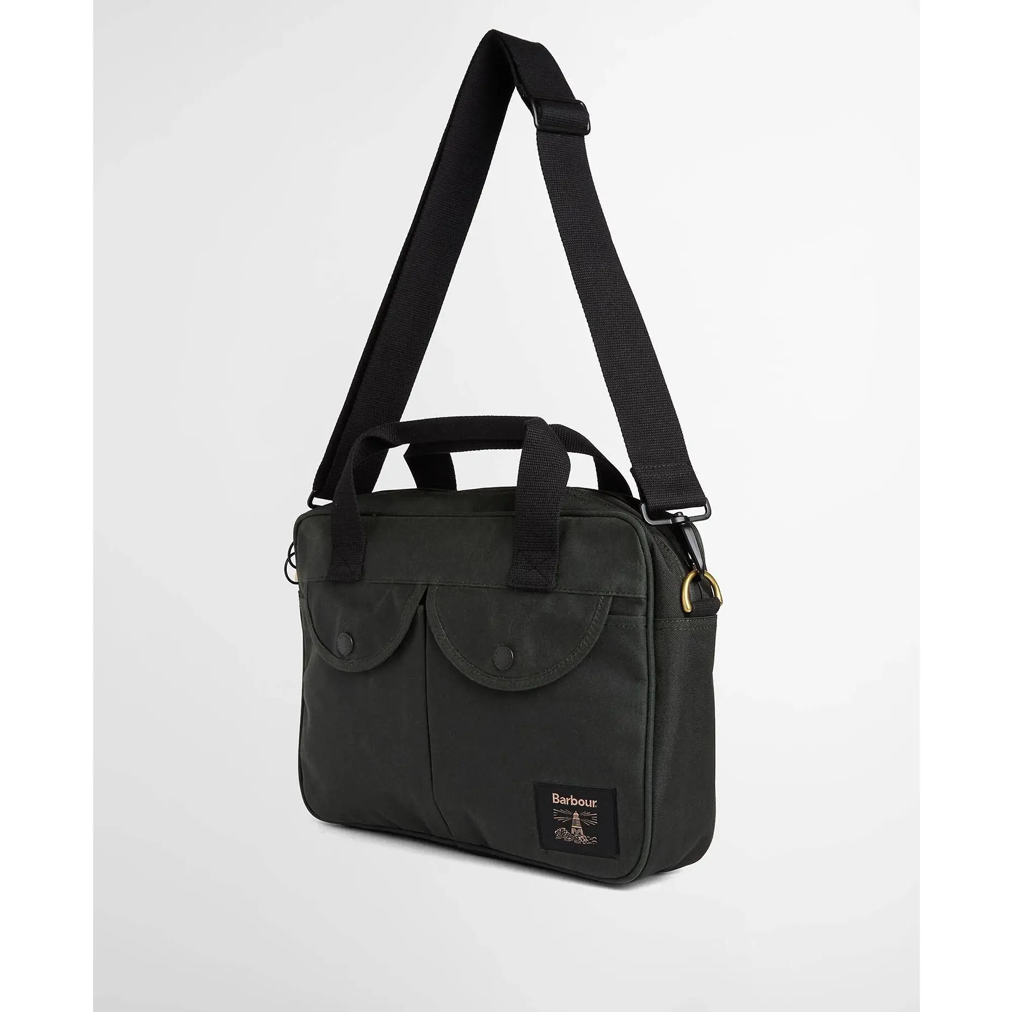 Product image 5 of 6 of Barbour Field Waxed Laptop Bag - Sage