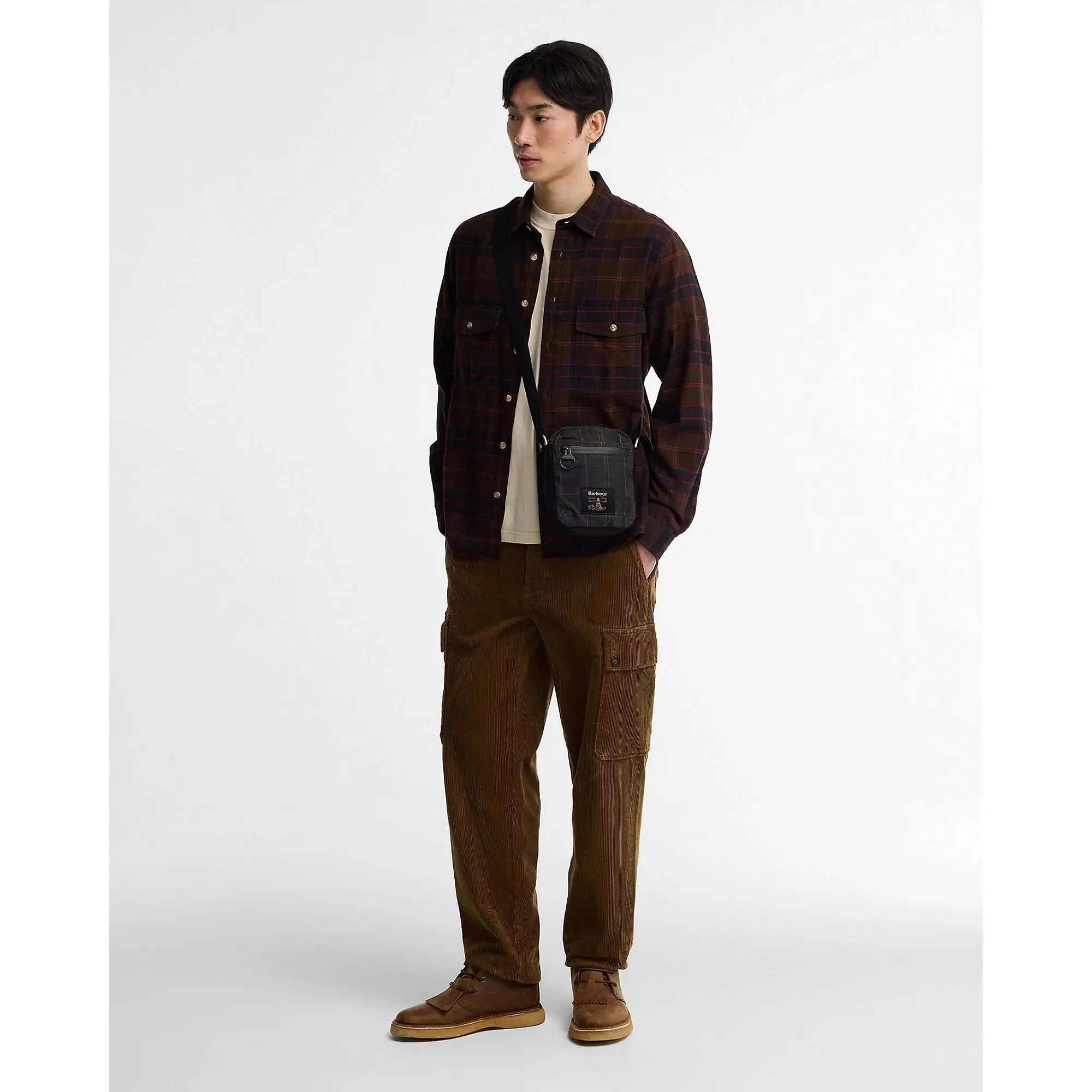 Product image 2 of 6 of Barbour Field Wax Crossbody Bag - Dark Classic Tartan