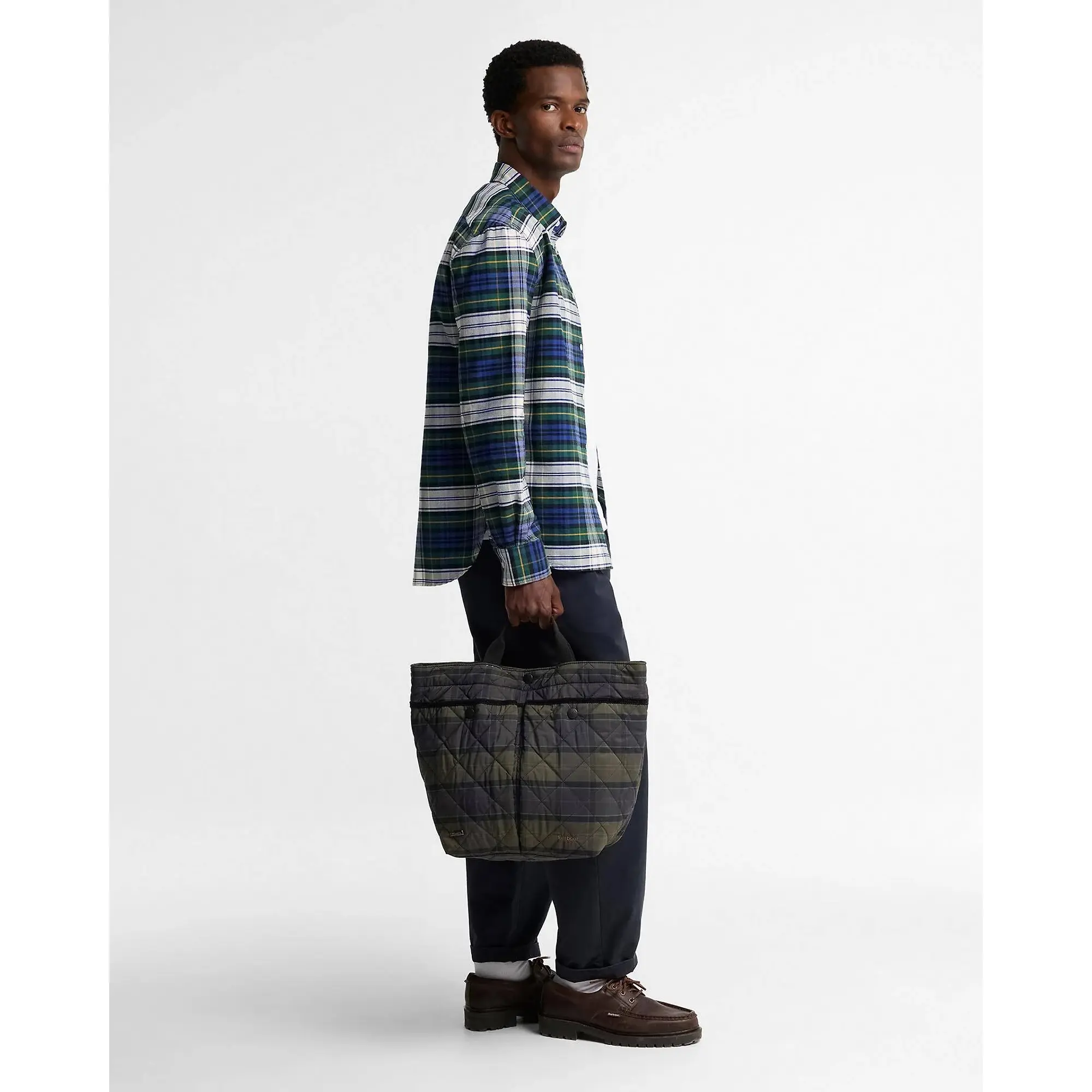 Product image 2 of 5 of Barbour Tartan Liddesdale Tote Bag - Shadow Classic Tartan