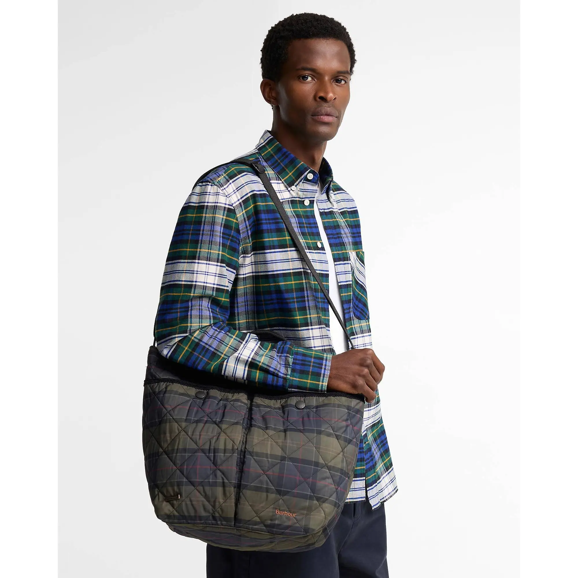Product image 5 of 5 of Barbour Tartan Liddesdale Tote Bag - Shadow Classic Tartan