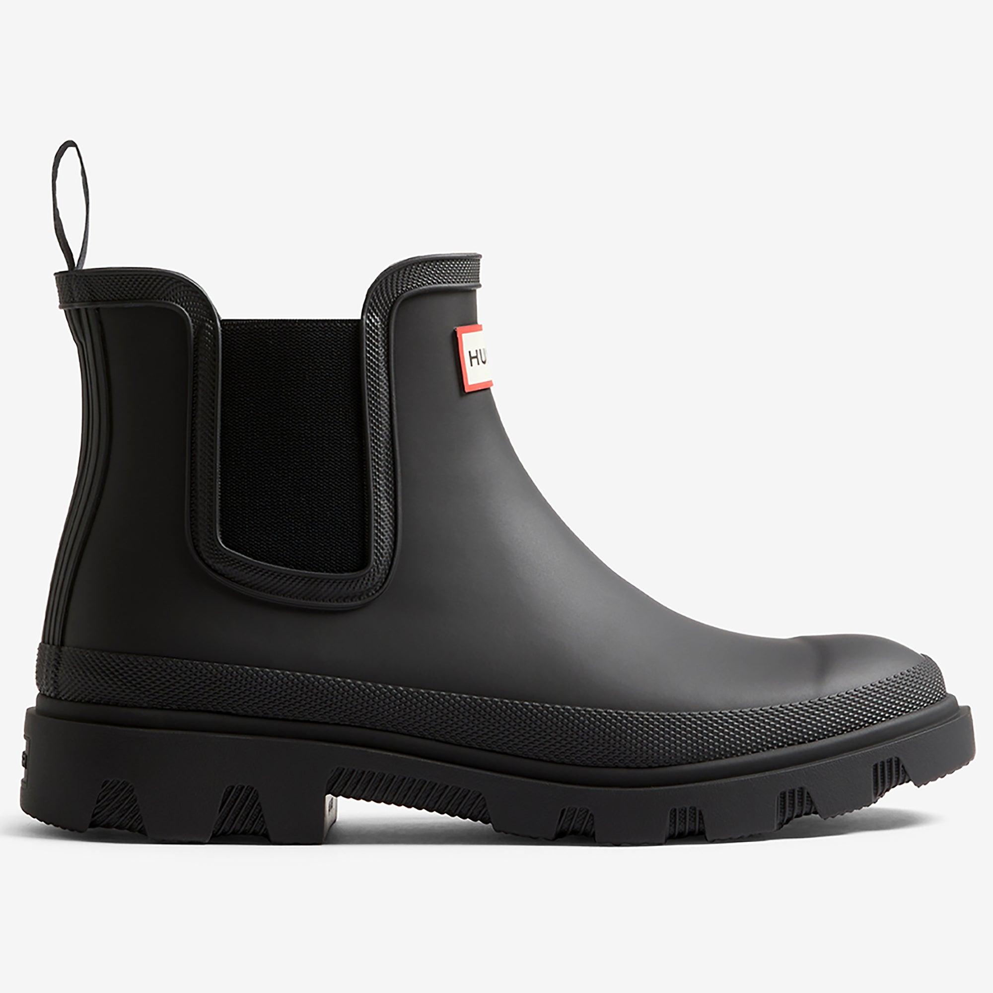 Hunter Unisex Downpour Chelsea Boots - Black | British Attire