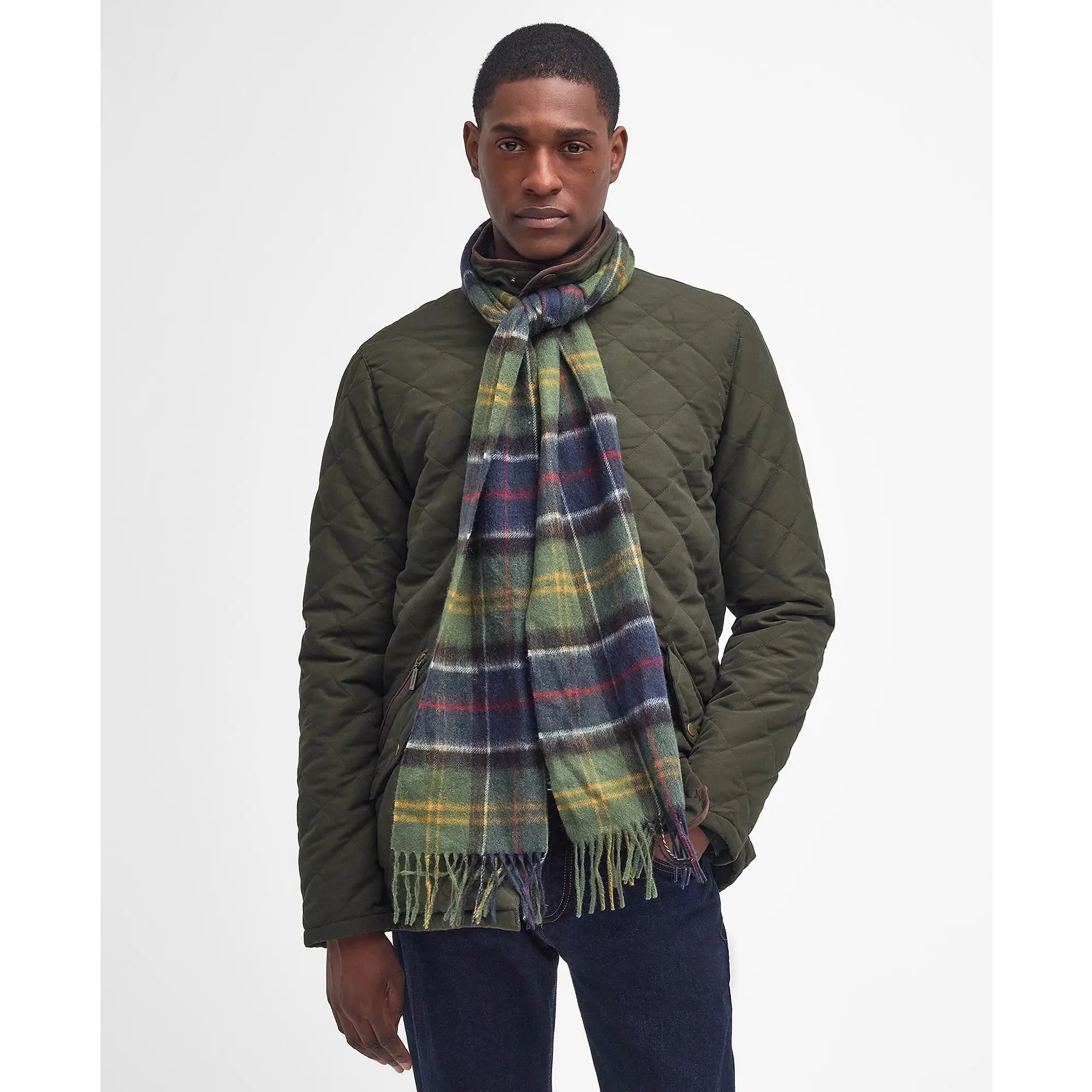 Product image 3 of 5 of Barbour Wool/Cashmere Tartan Scarf - Classic Tartan