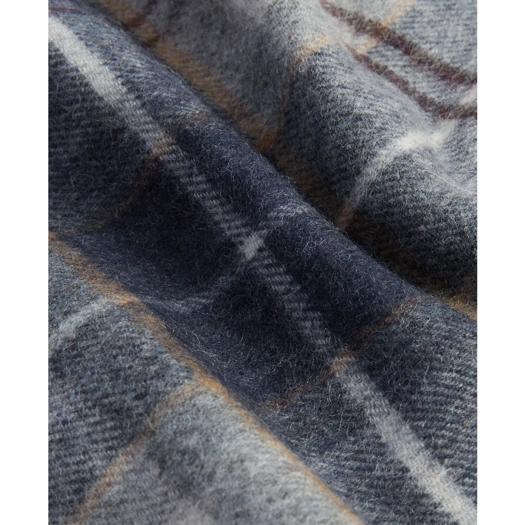 Product image 7 of 7 of Barbour Wool/Cashmere Tartan Scarf - Grey Midnight Tartan