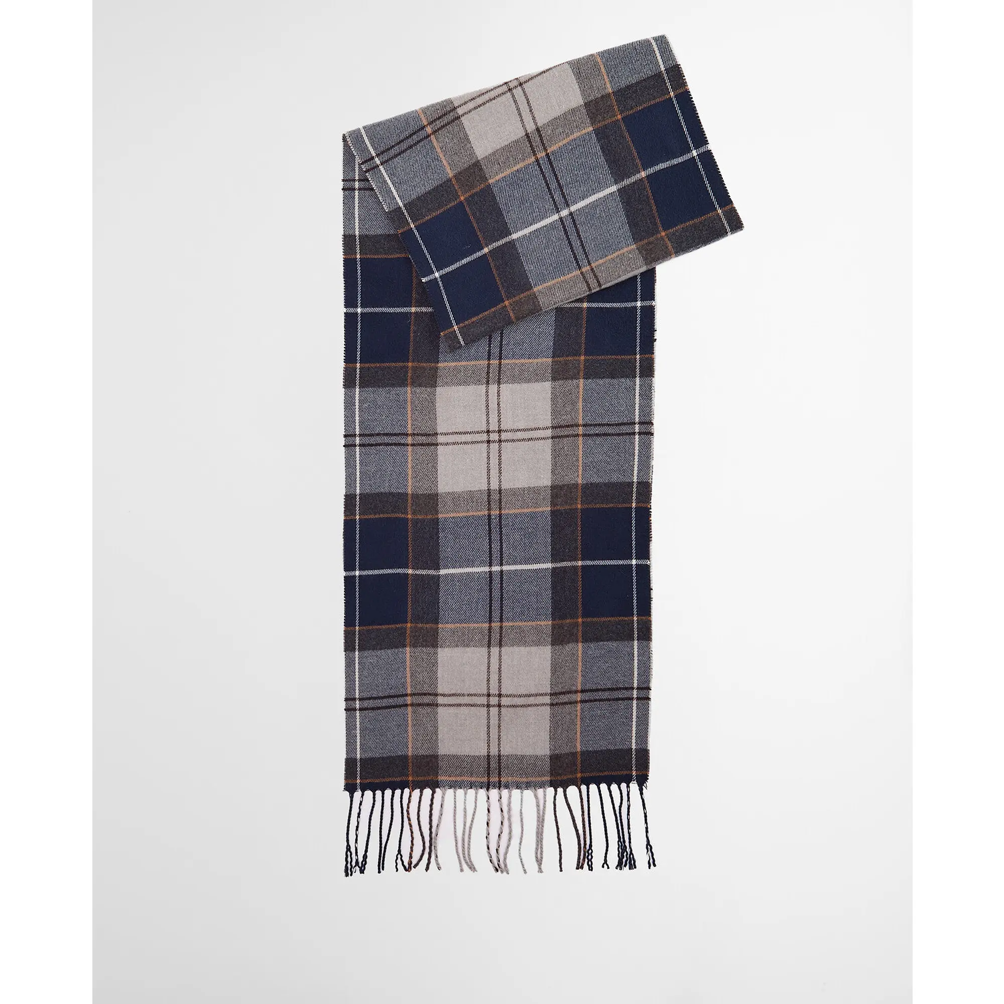 Product image 3 of 7 of Barbour Galingale Tartan Scarf - Grey Midnight Tartan