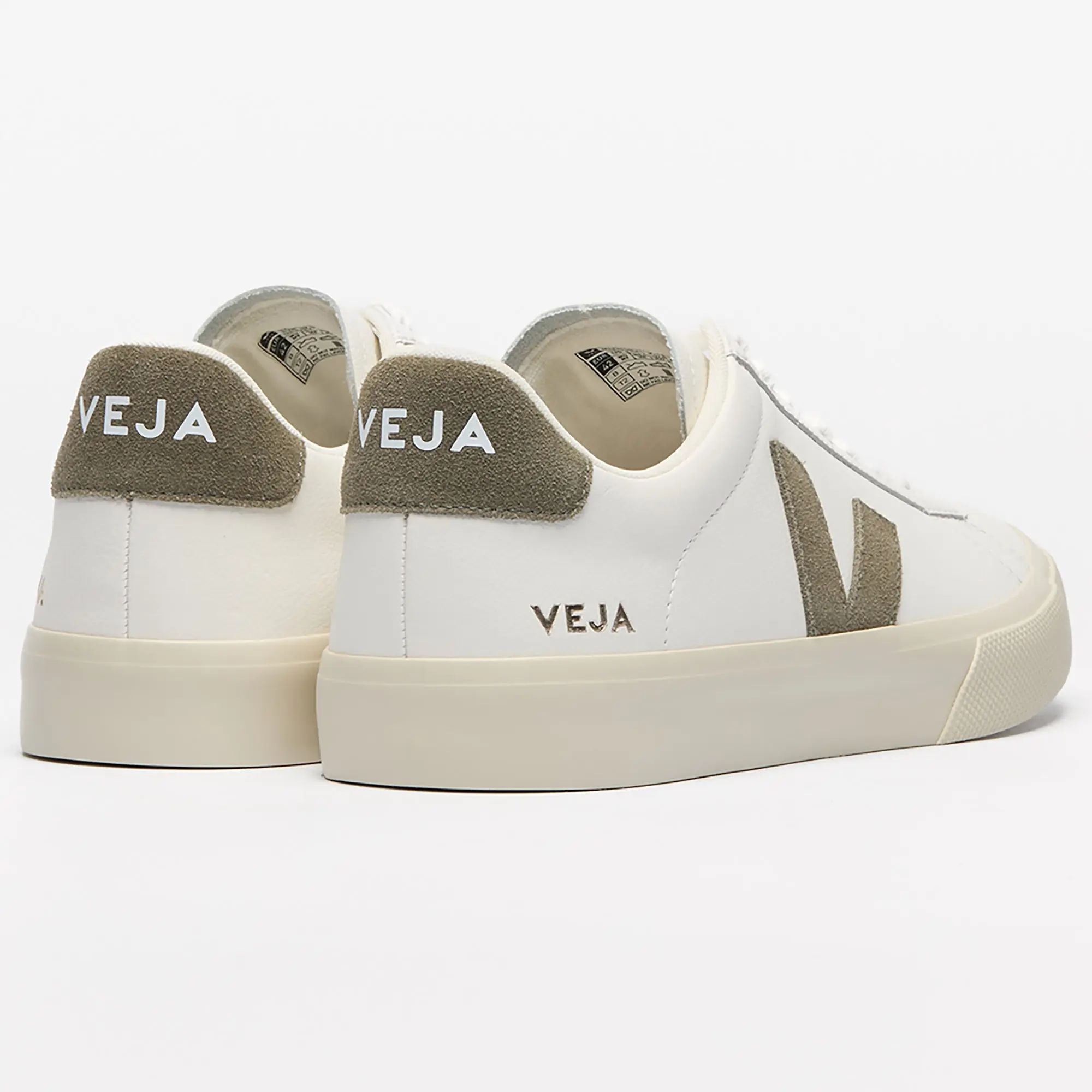 Product image 3 of 4 of VEJA Women's Campo Leather Sneakers - White Kaki