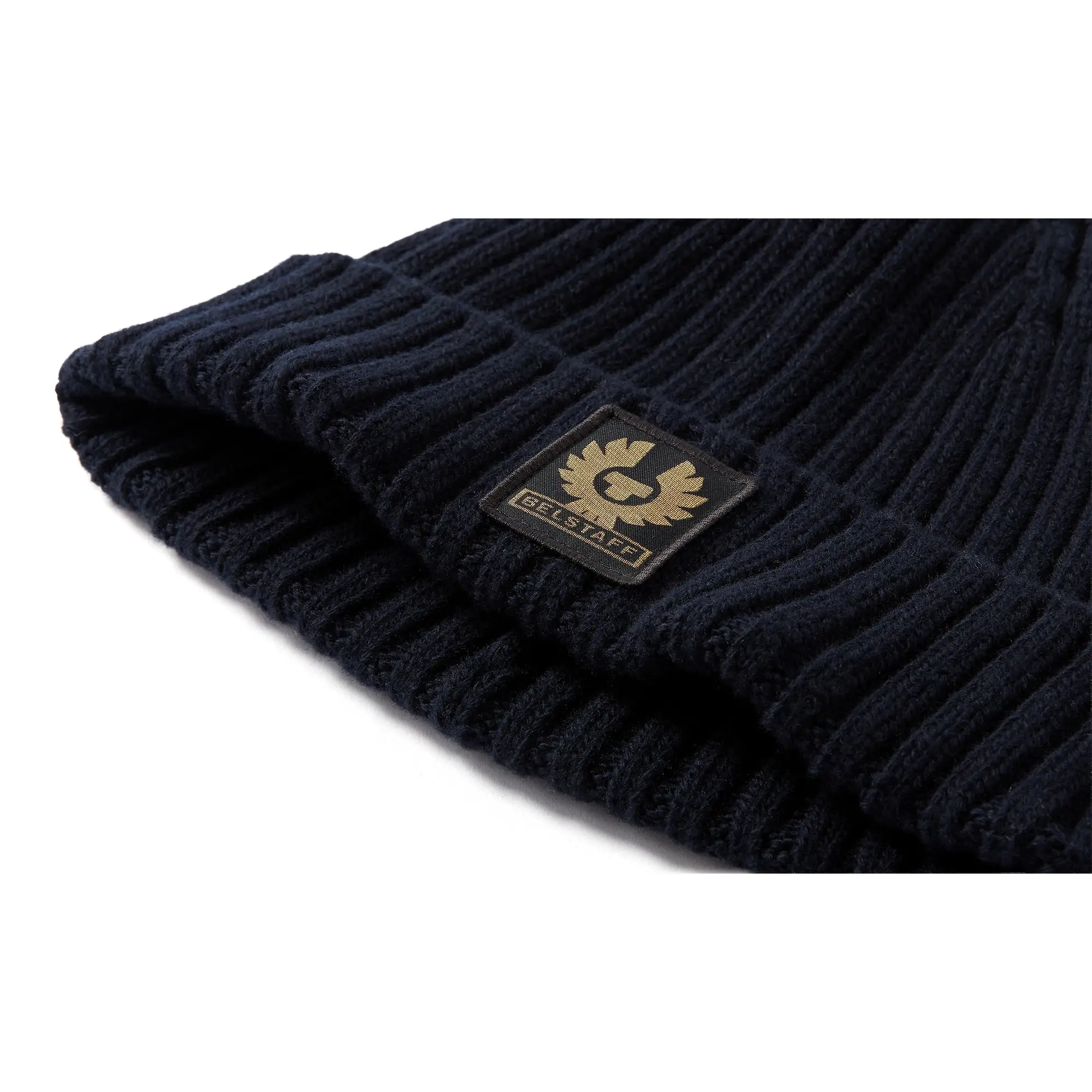 Product image 3 of 3 of Belstaff Men's Lambswool Watch Beanie Hat - Dark Ink