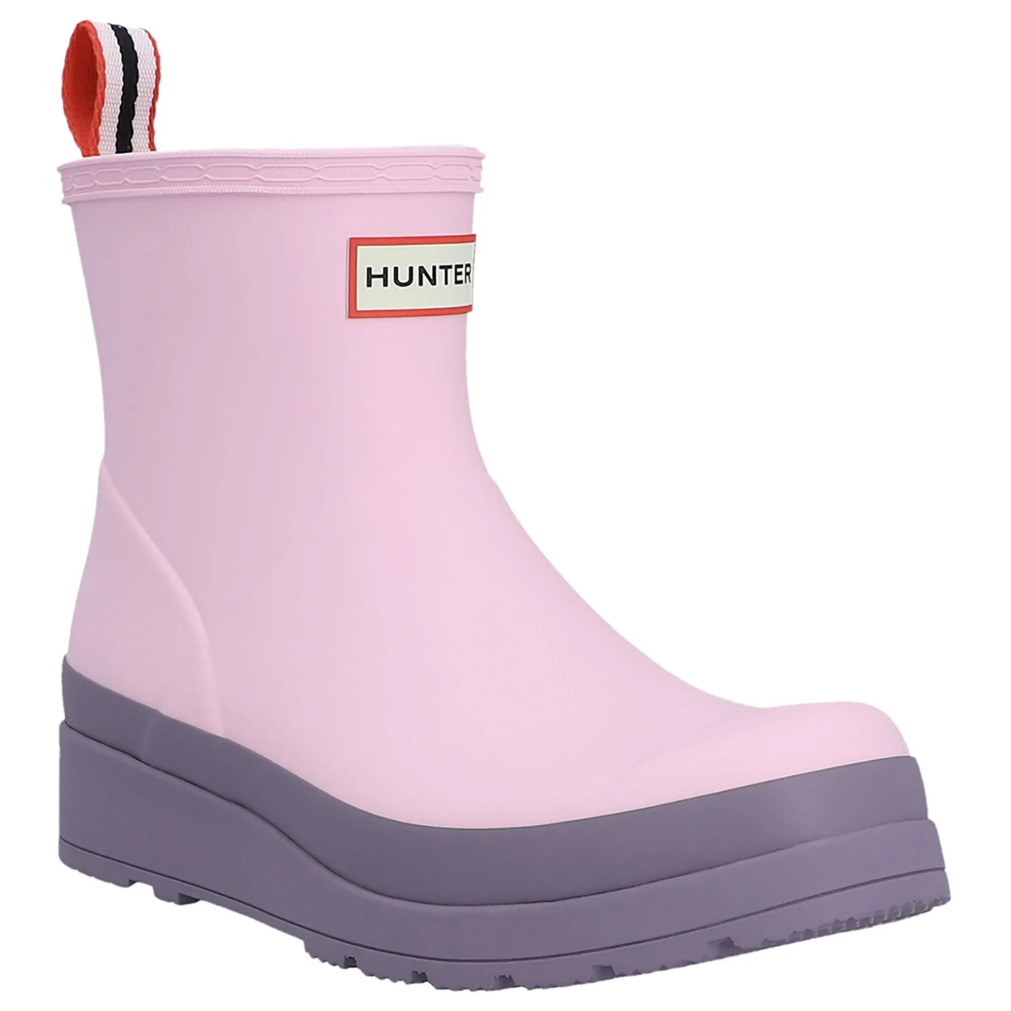 Product image 7 of 6 of Hunter Women's Play Short Wellington Boots - Parfait Pink/Purple Top