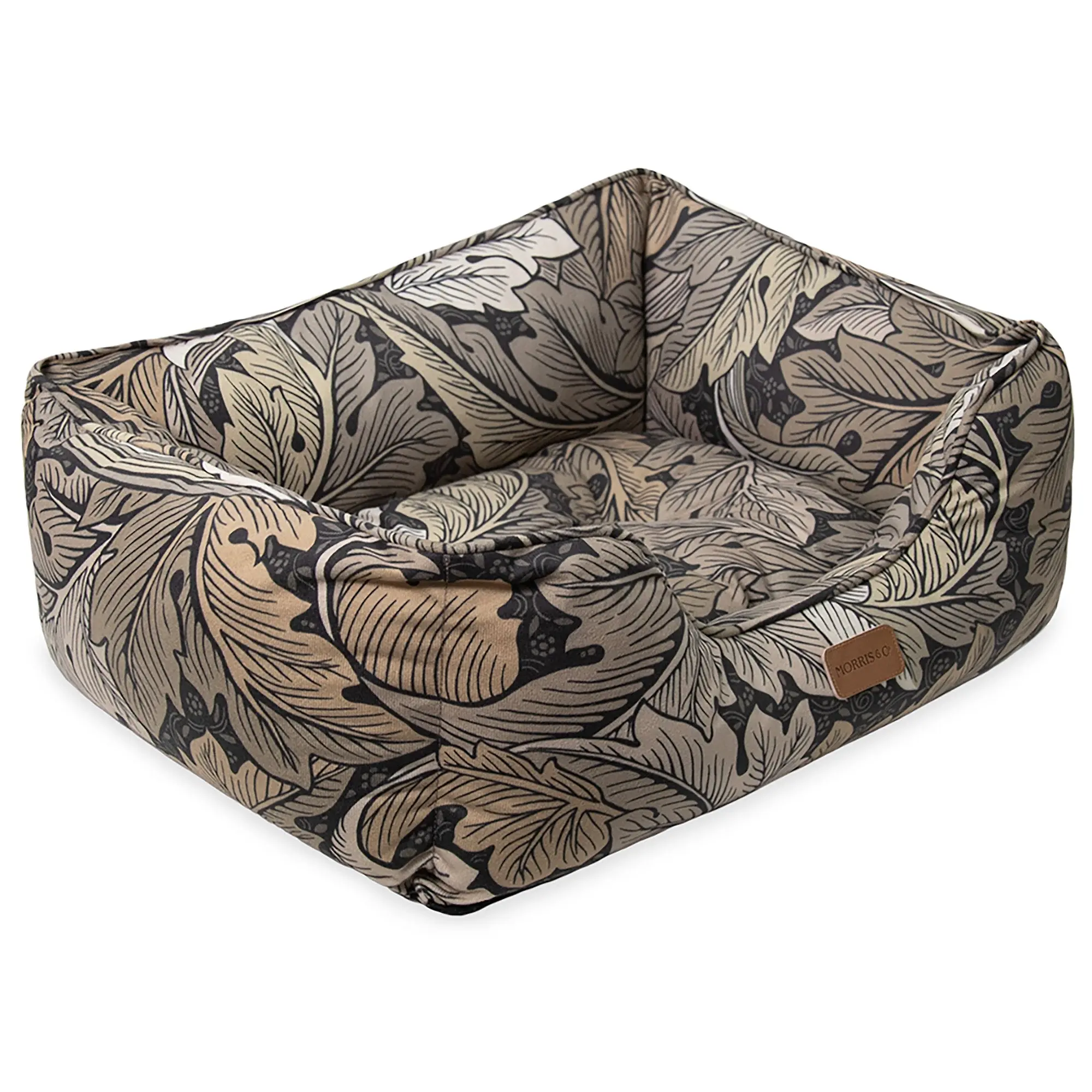 Product image 4 of 7 of William Morris Square Dog Bed - Acanthus Print