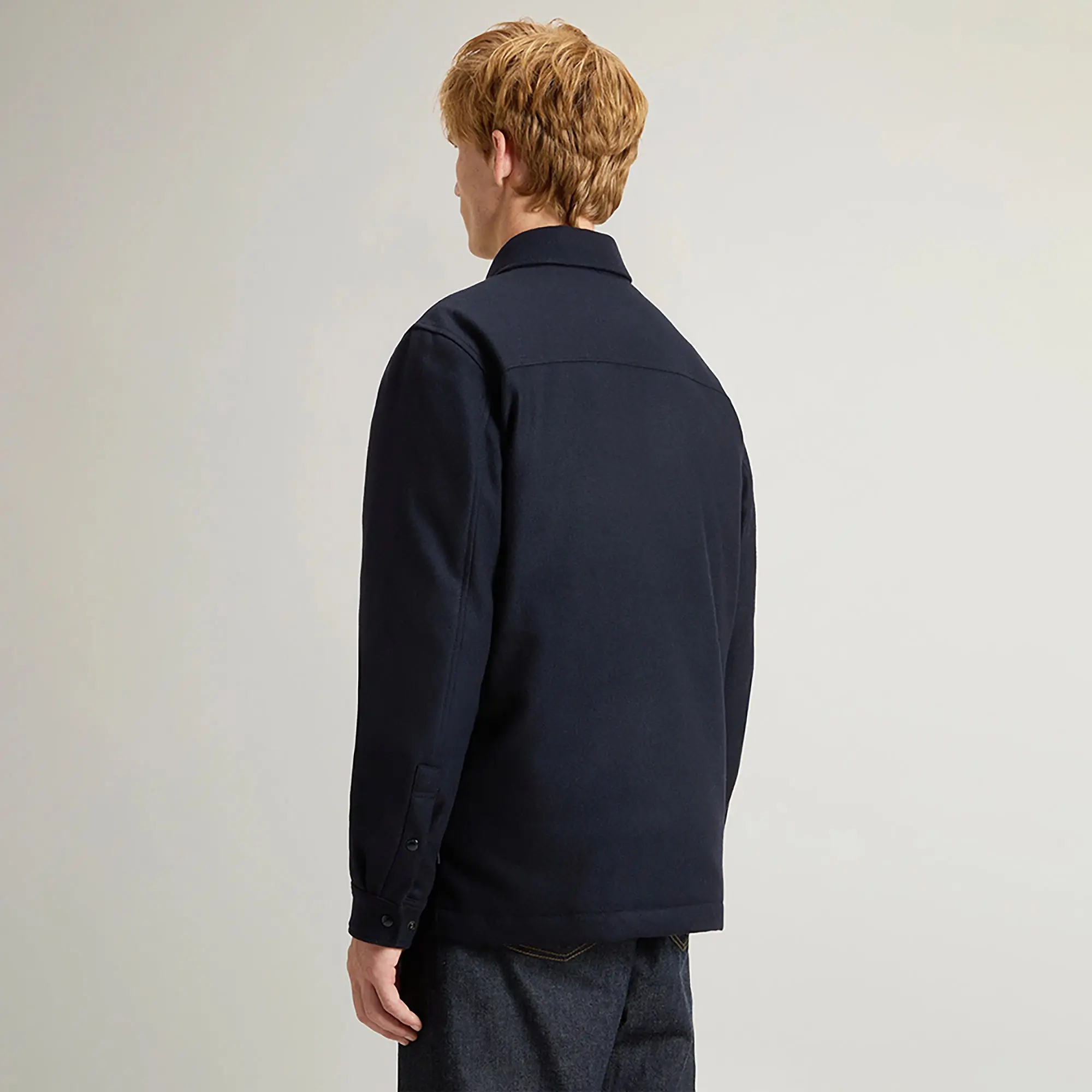 Product image 4 of 9 of Woolrich Men's Alaskan Padded Overshirt - Melton Blue