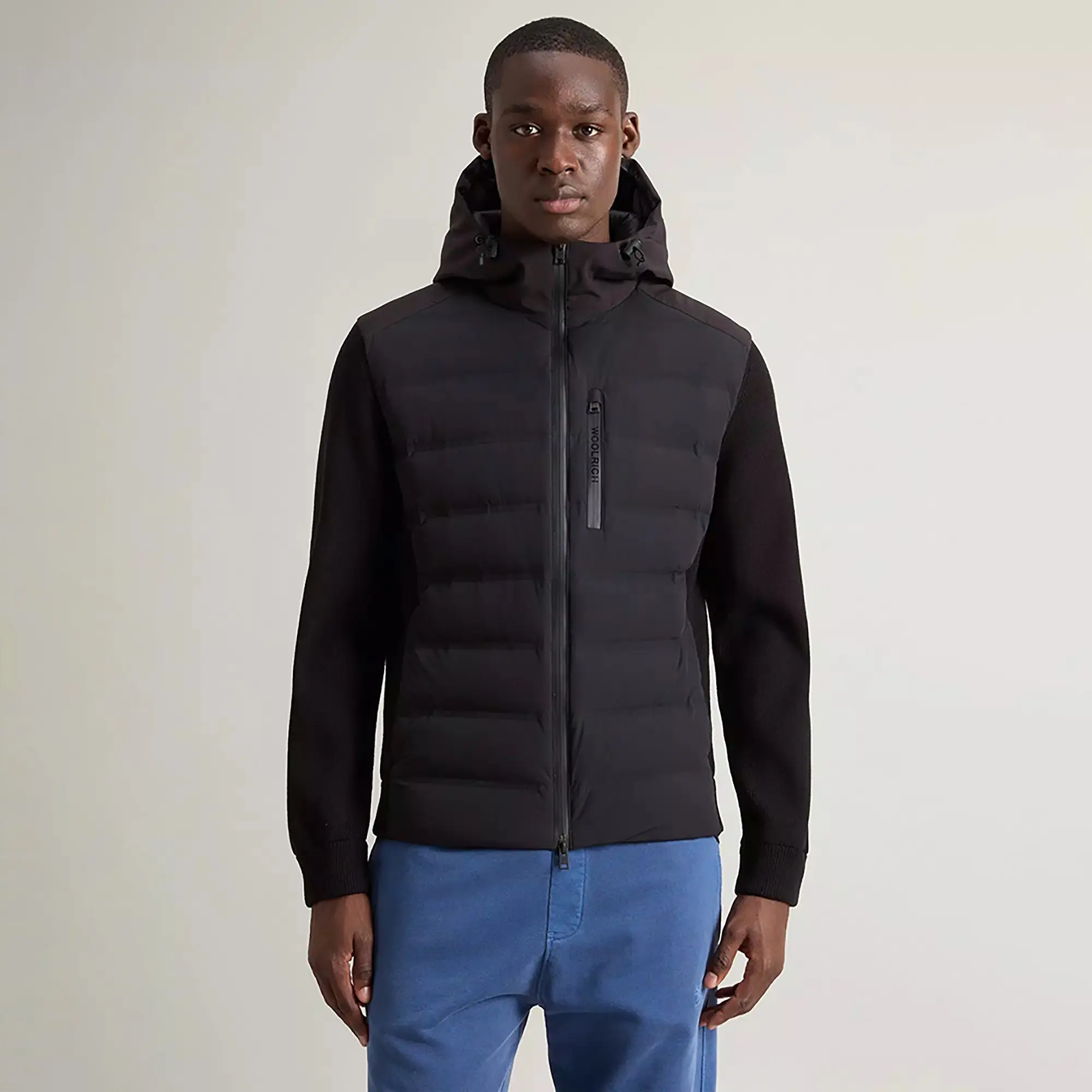 Product image 2 of 10 of Woolrich Men's Bering Hybrid Jacket - Black