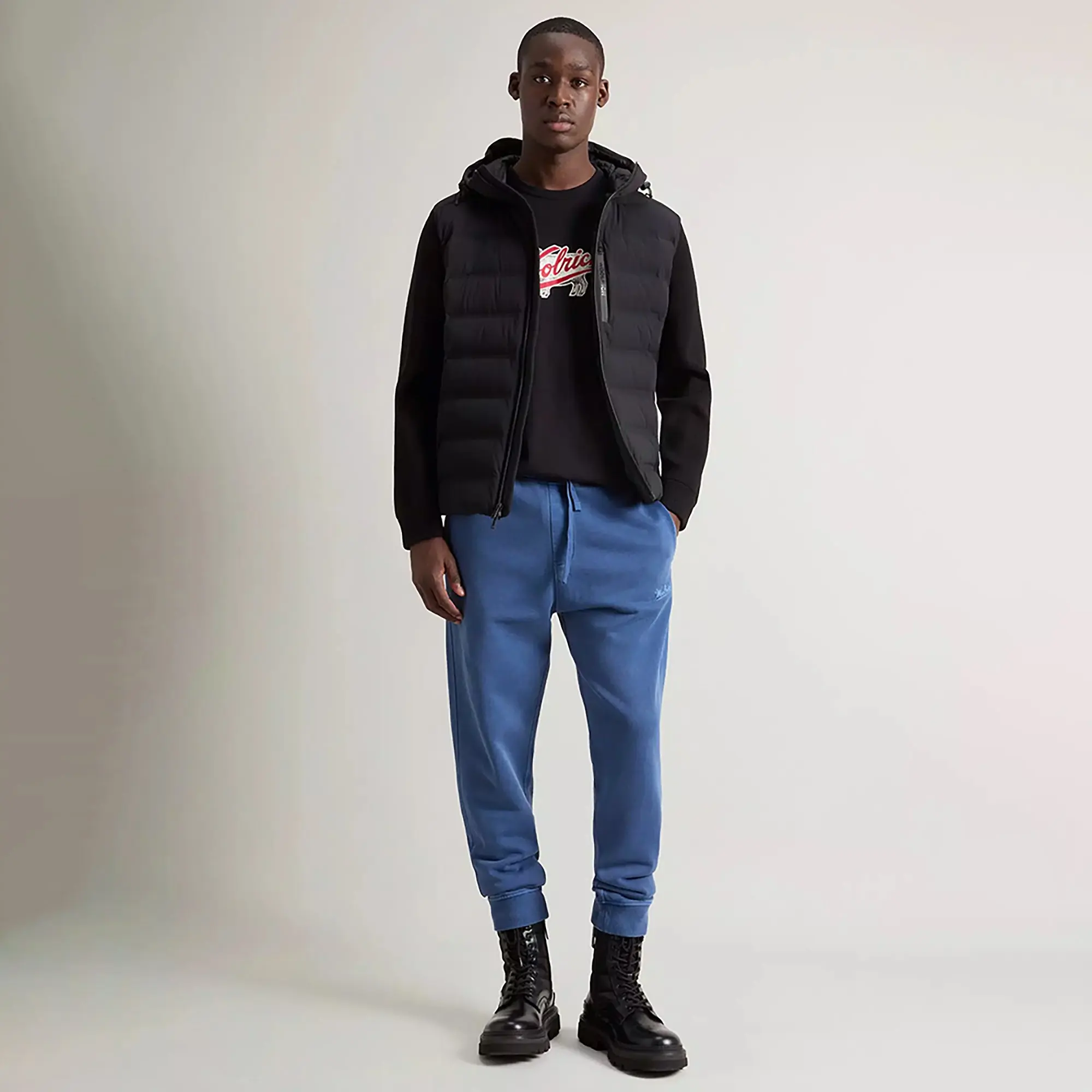 Product image 3 of 10 of Woolrich Men's Bering Hybrid Jacket - Black