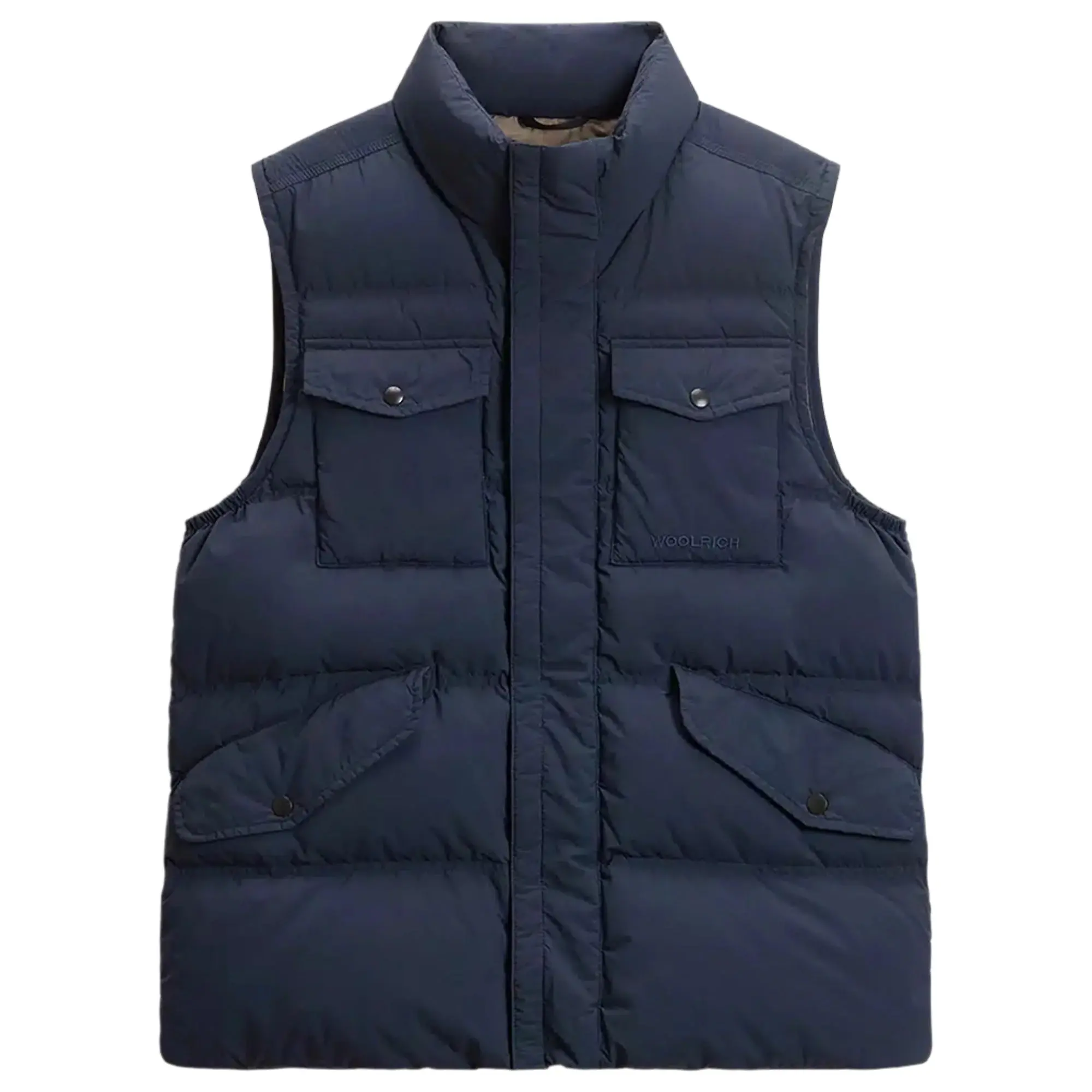 Product image 1 of 10 of Woolrich Men's Garment-Dyed Quilted Nylon Vest - Melton Blue