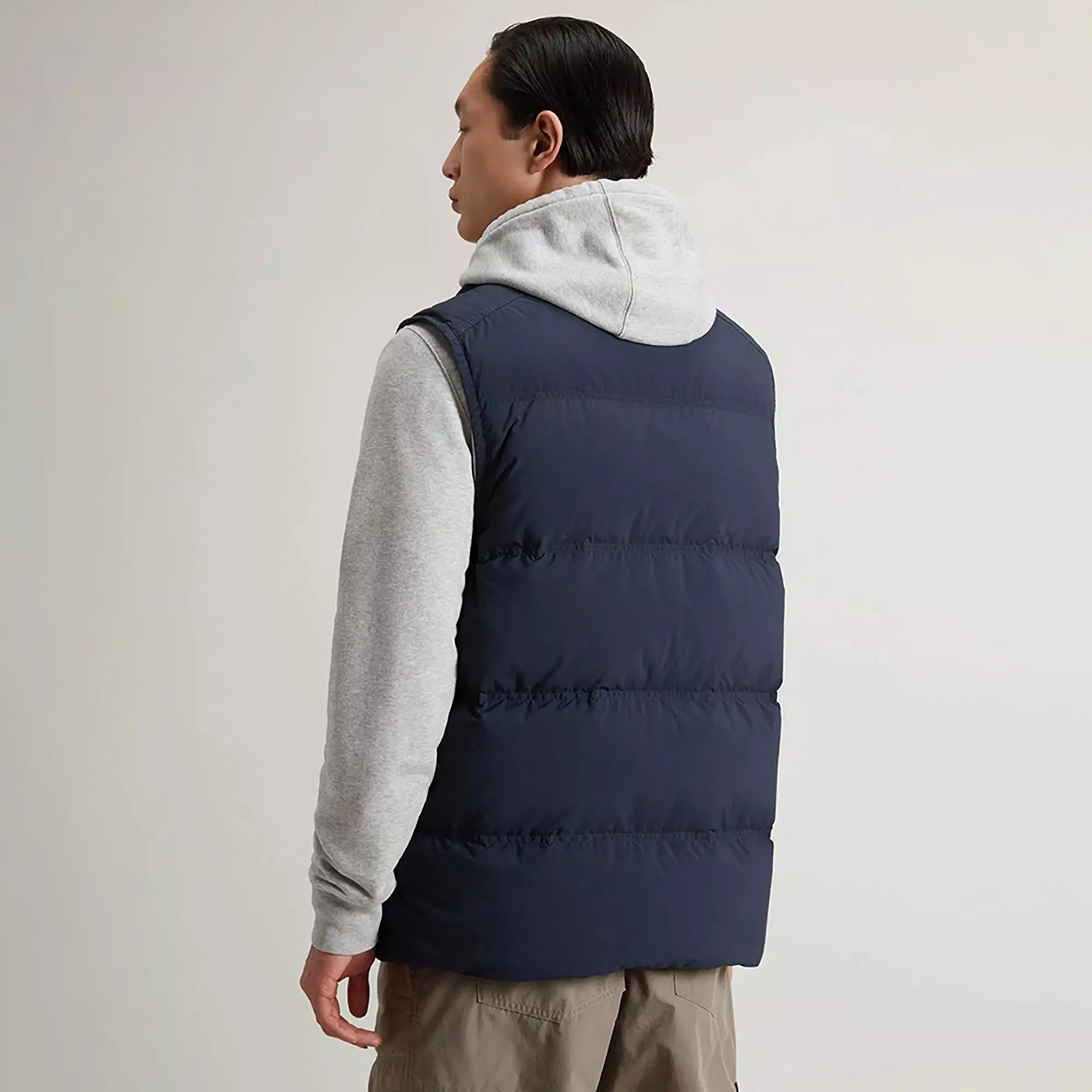 Product image 4 of 10 of Woolrich Men's Garment-Dyed Quilted Nylon Vest - Melton Blue