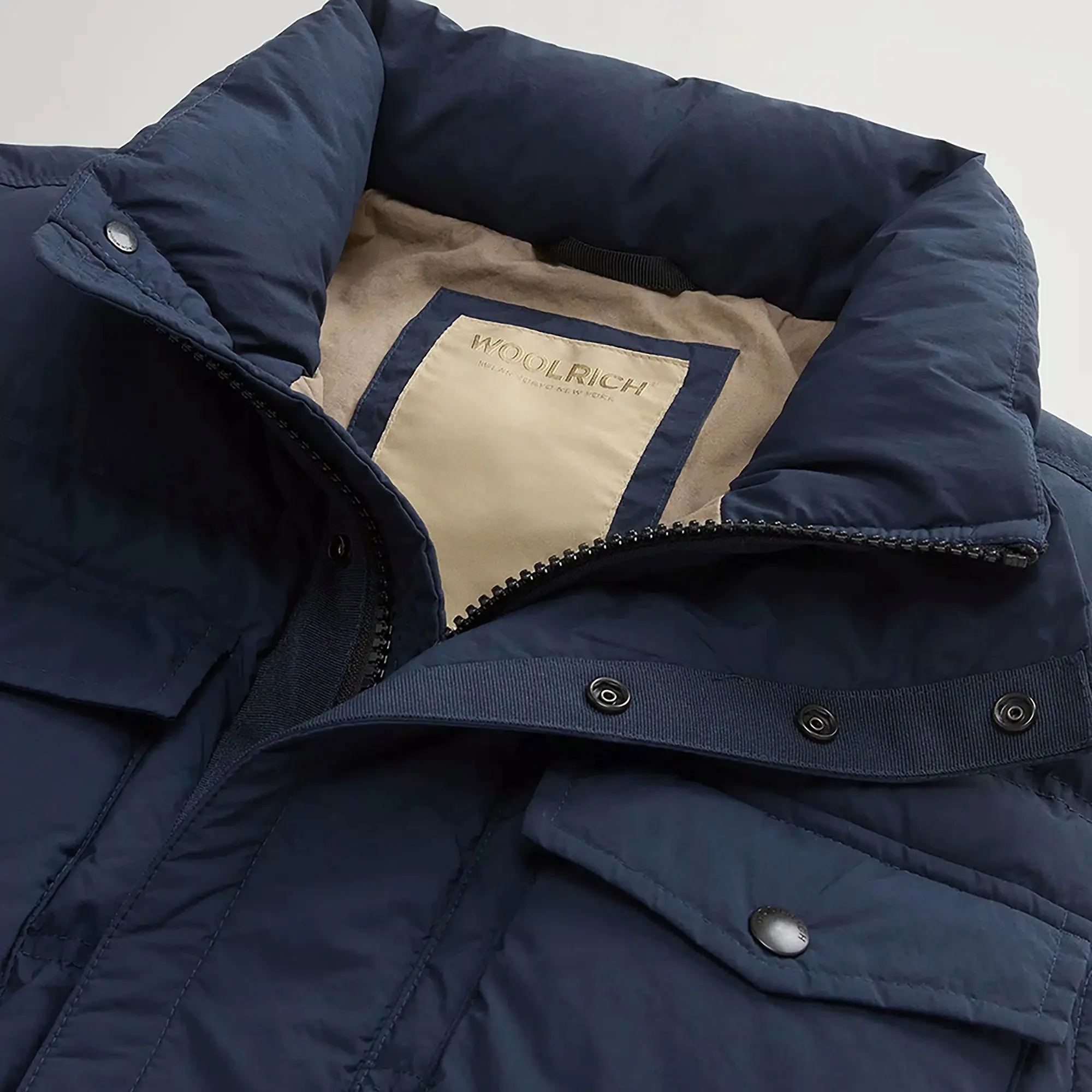 Product image 6 of 10 of Woolrich Men's Garment-Dyed Quilted Nylon Vest - Melton Blue