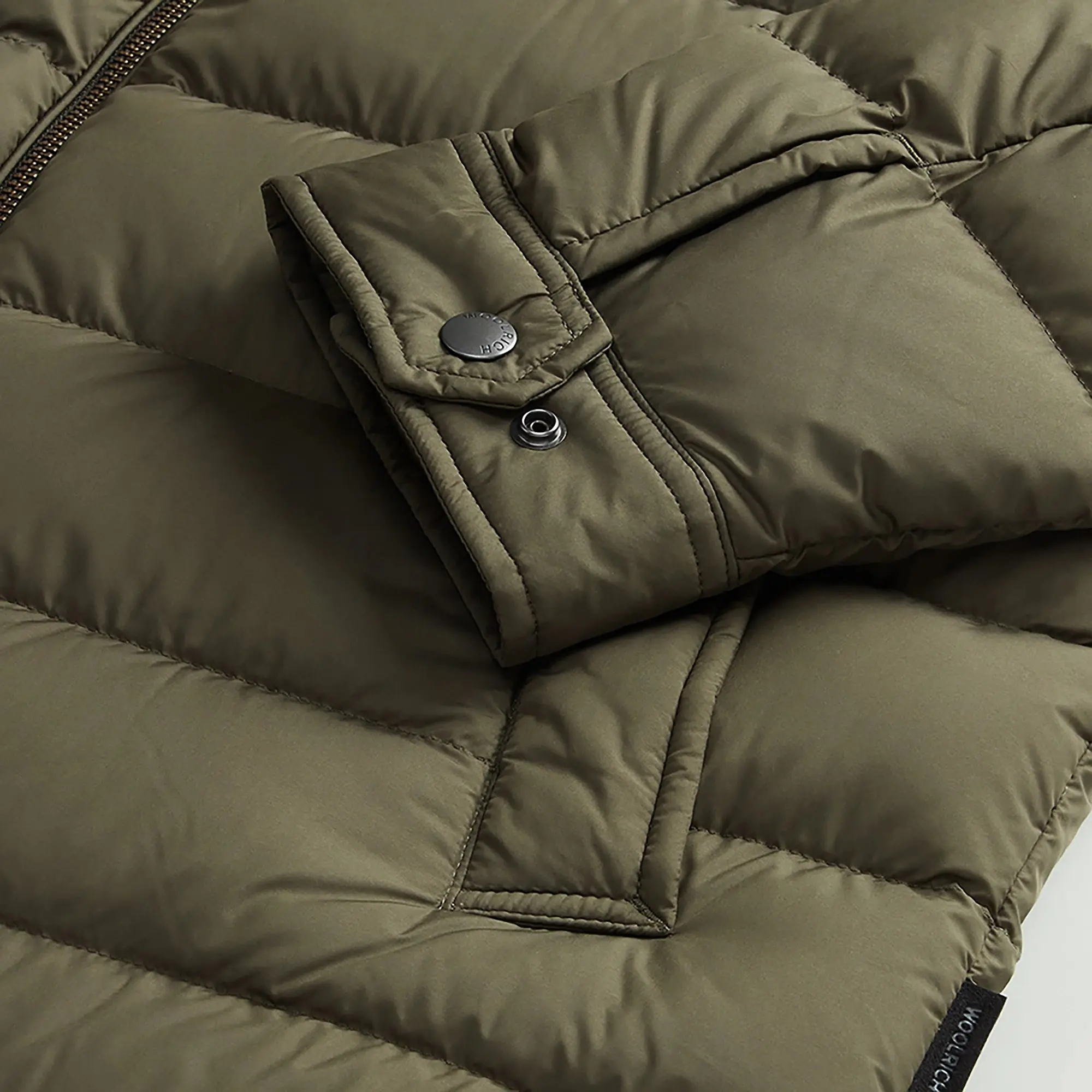 Product image 7 of 9 of Woolrich Men's Lightweight Microfibre Down Jacket - Dark Green