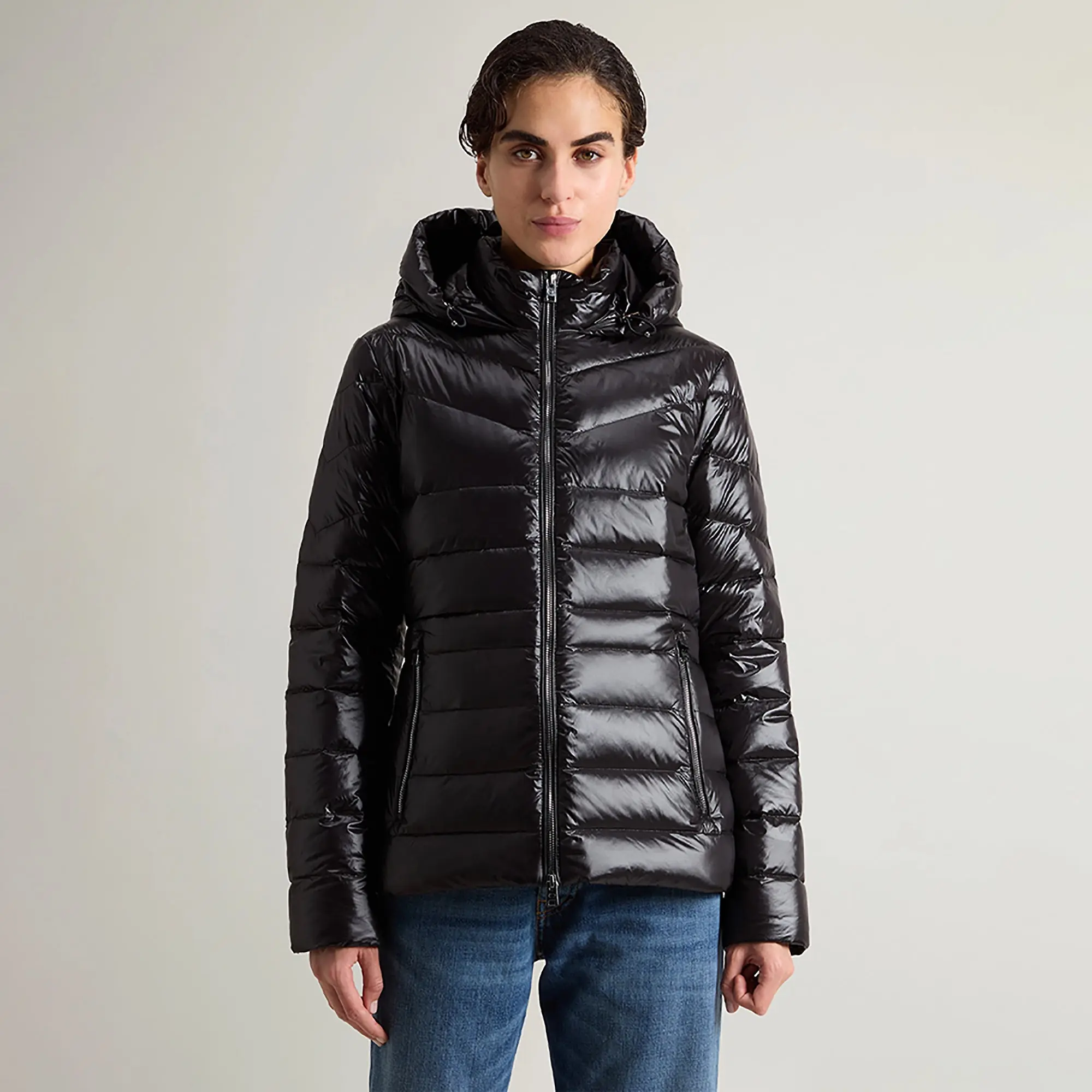 Product image 2 of 8 of Woolrich Women's Aliquippa Lightweight Down Jacket - Black