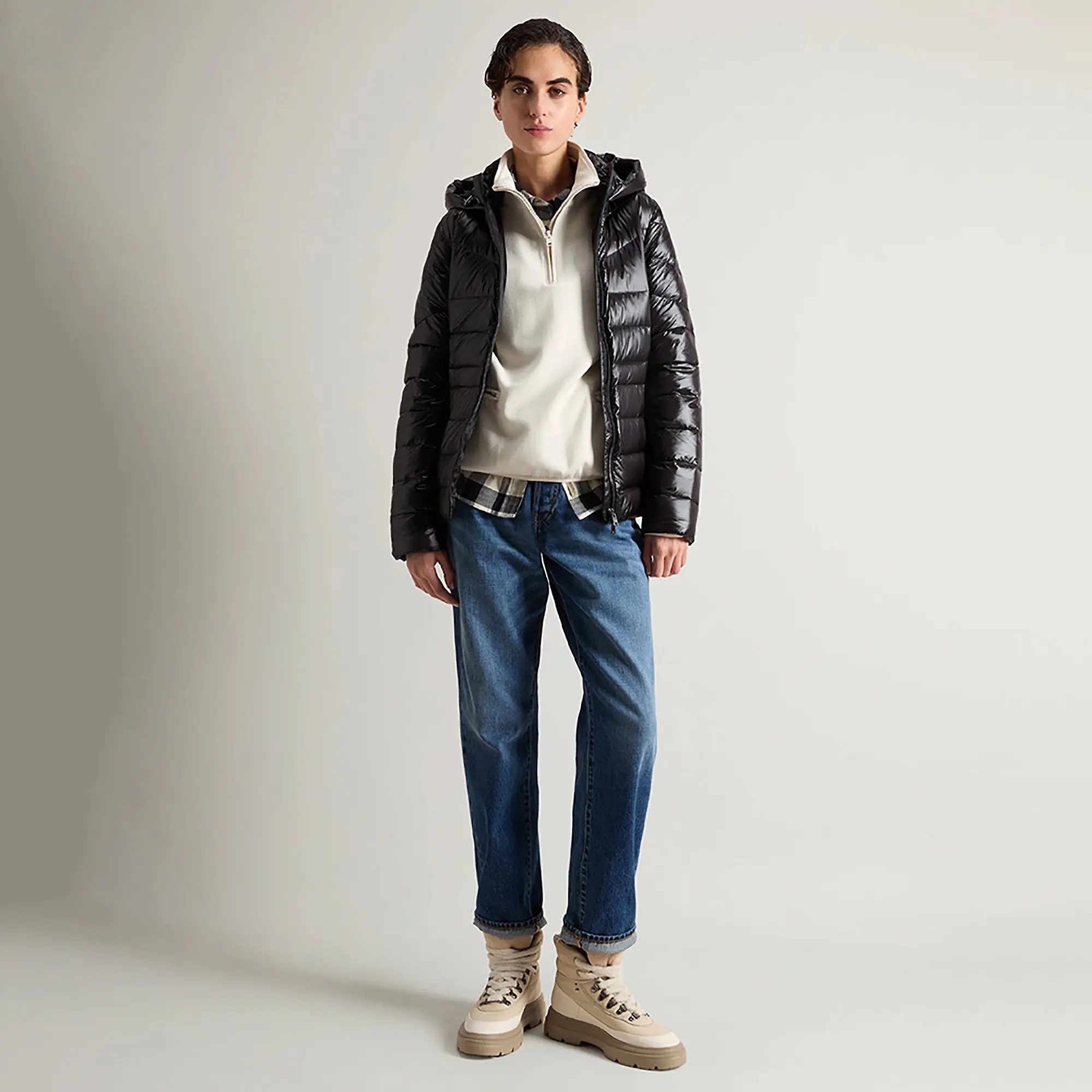 Product image 3 of 8 of Woolrich Women's Aliquippa Lightweight Down Jacket - Black
