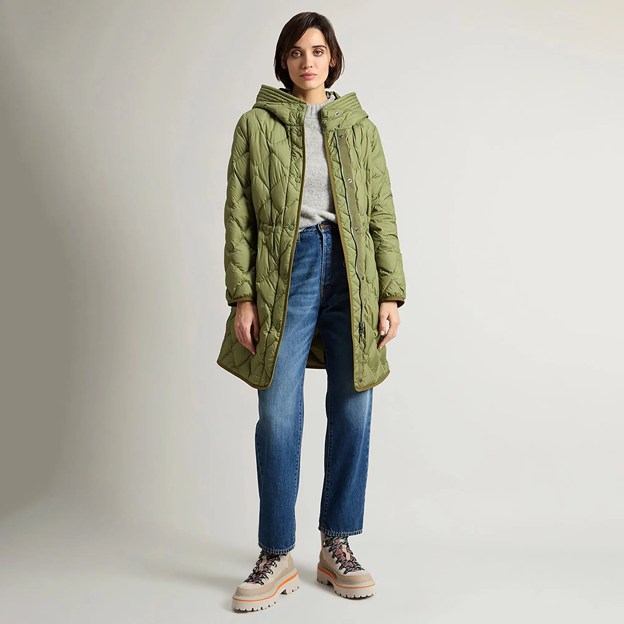 Product image 3 of 8 of Woolrich Women's Alpaca Blend Sweater - Grey Melange