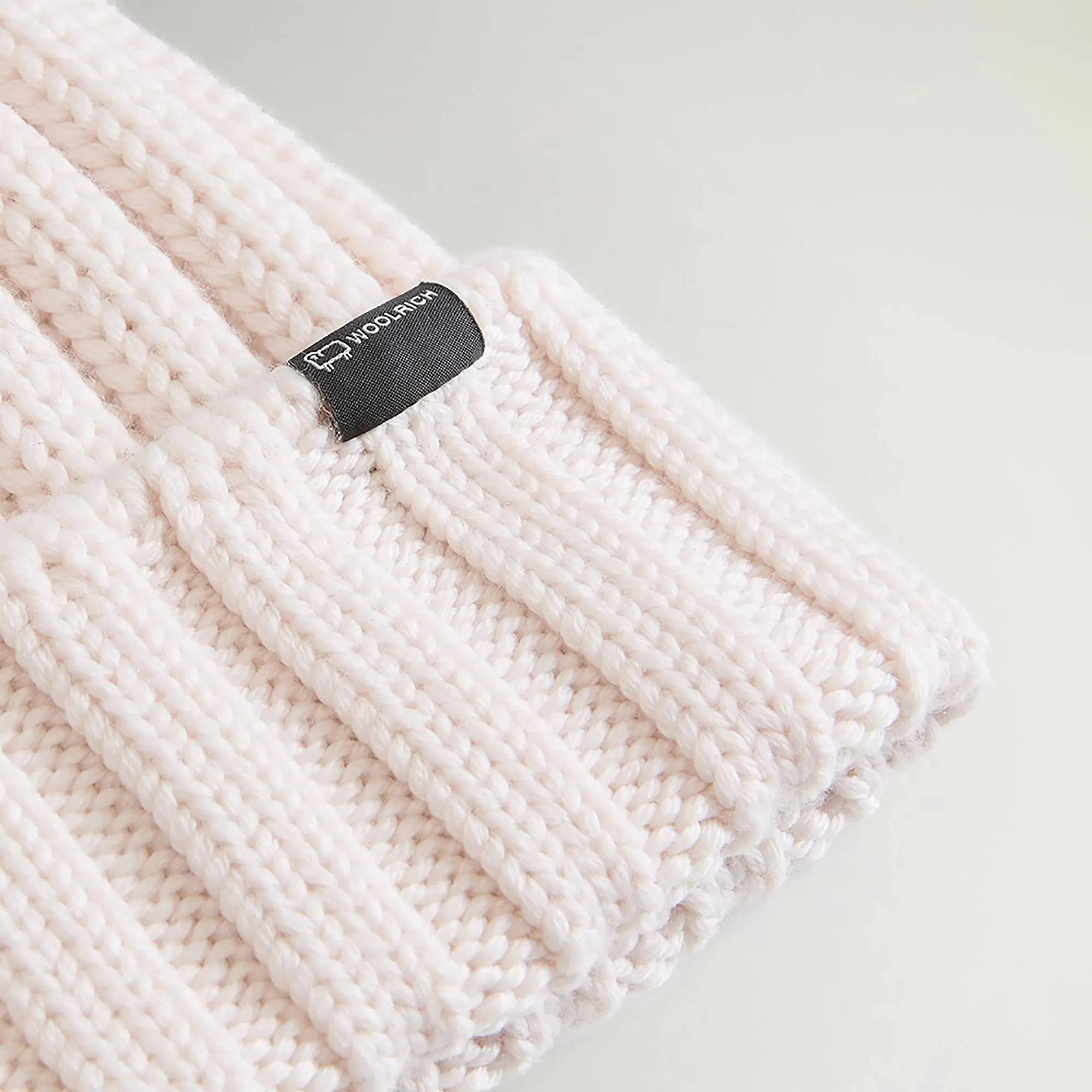 Product image 4 of 5 of Woolrich Women's Cashmere Pom-Pom Beanie - Milky Cream