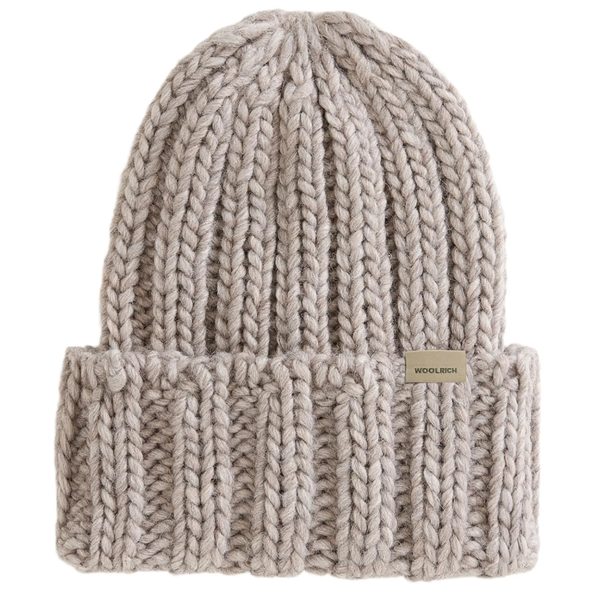 Product image 1 of 4 of Woolrich Women's Chunky Ribbed Beanie - Light Grey Melange