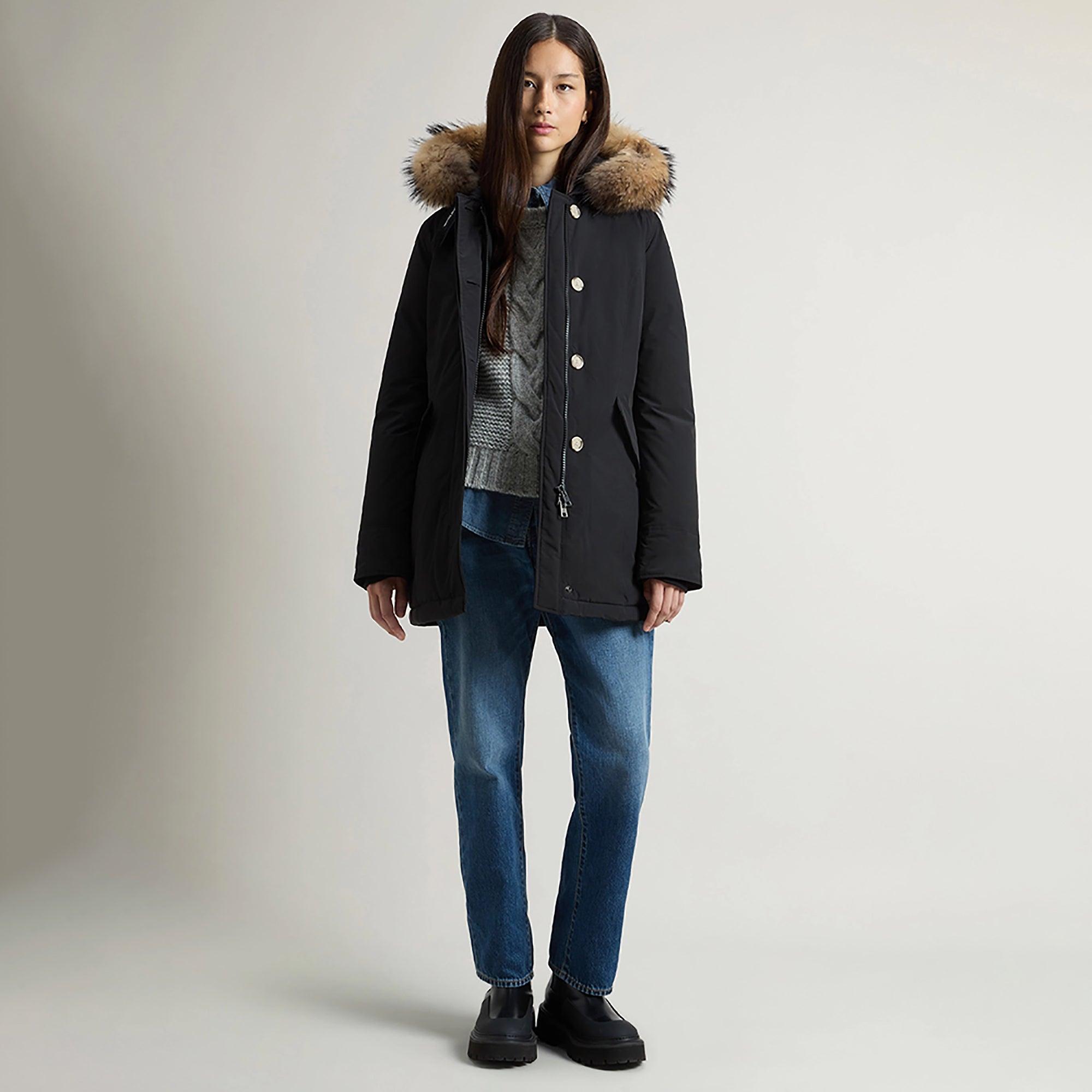 Woolrich Women's Luxury Arctic Parka - Black | British Attire