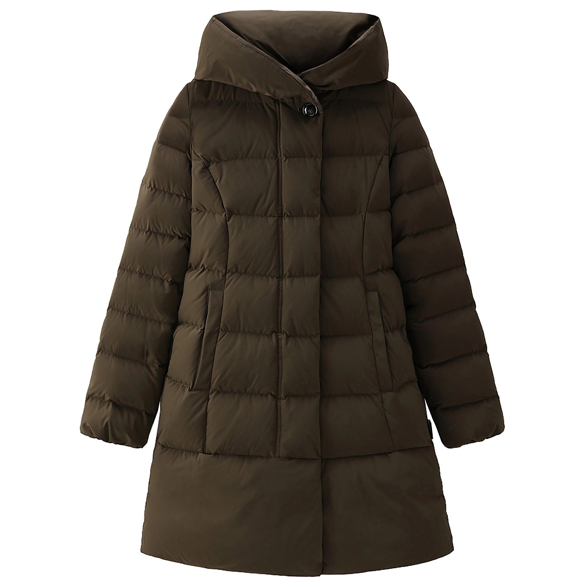 Woolrich Women's Puffy Prescott Parka - Dark Green | British Attire