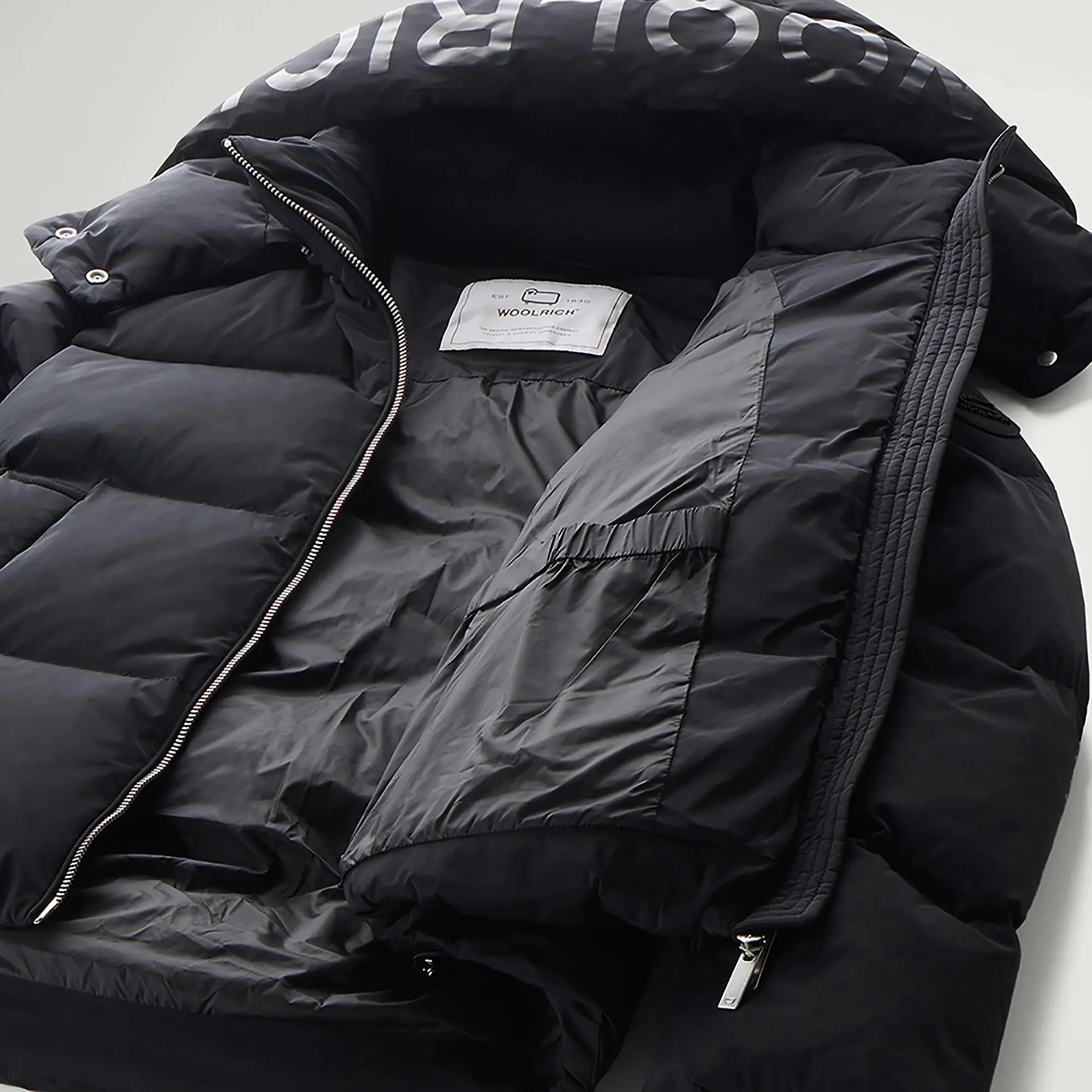 Product image 10 of 10 of Woolrich Women's Short Alsea Down Puffer Jacket - Black