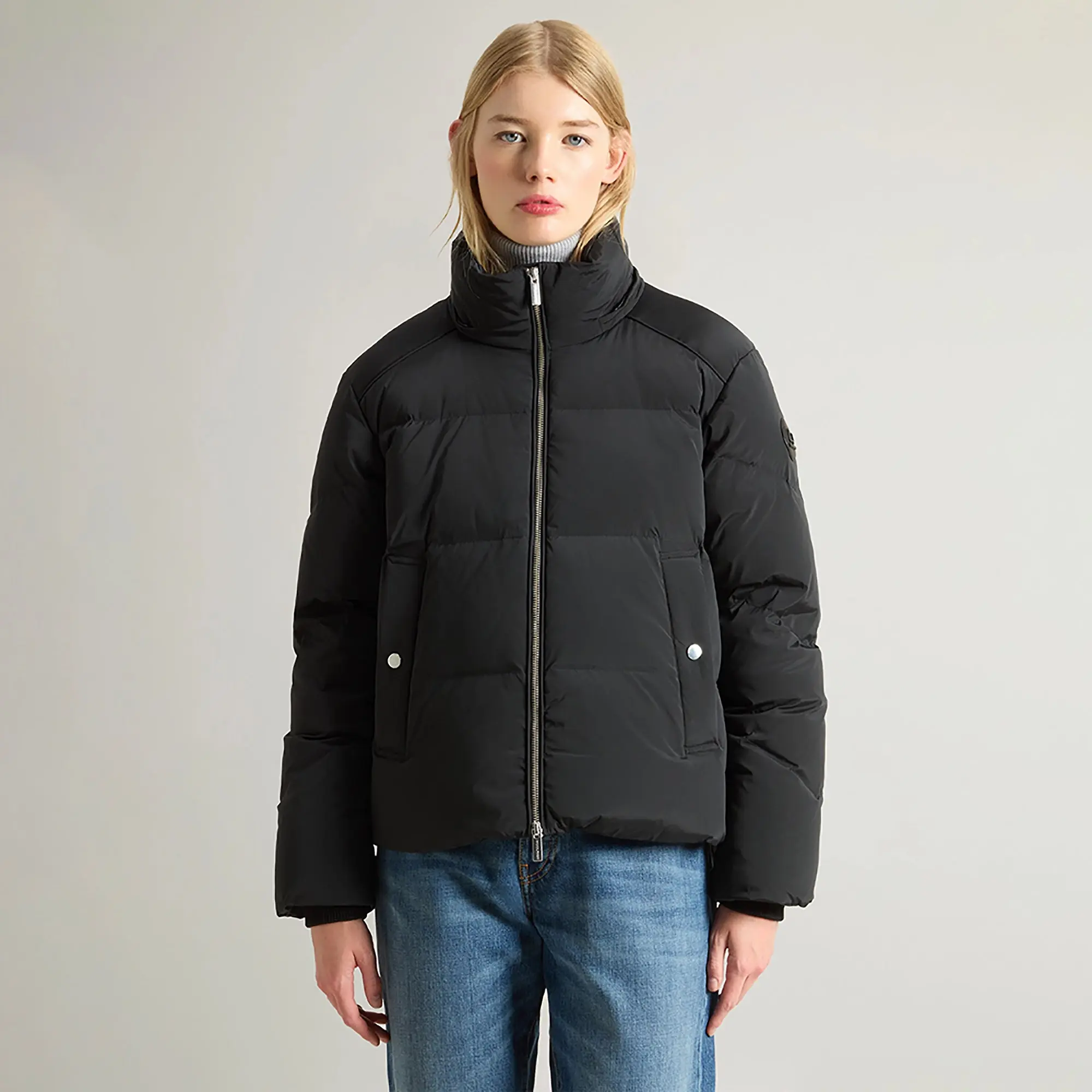 Product image 5 of 10 of Woolrich Women's Short Alsea Down Puffer Jacket - Black