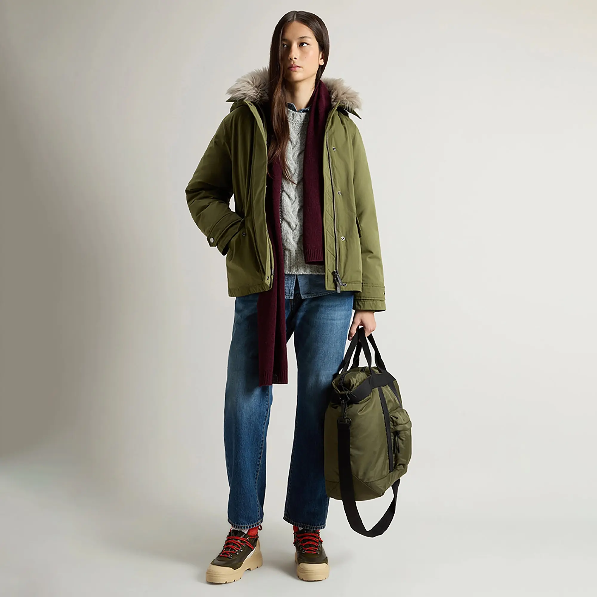 Product image 3 of 12 of Woolrich Women's Short Arctic Parka - Greenstone