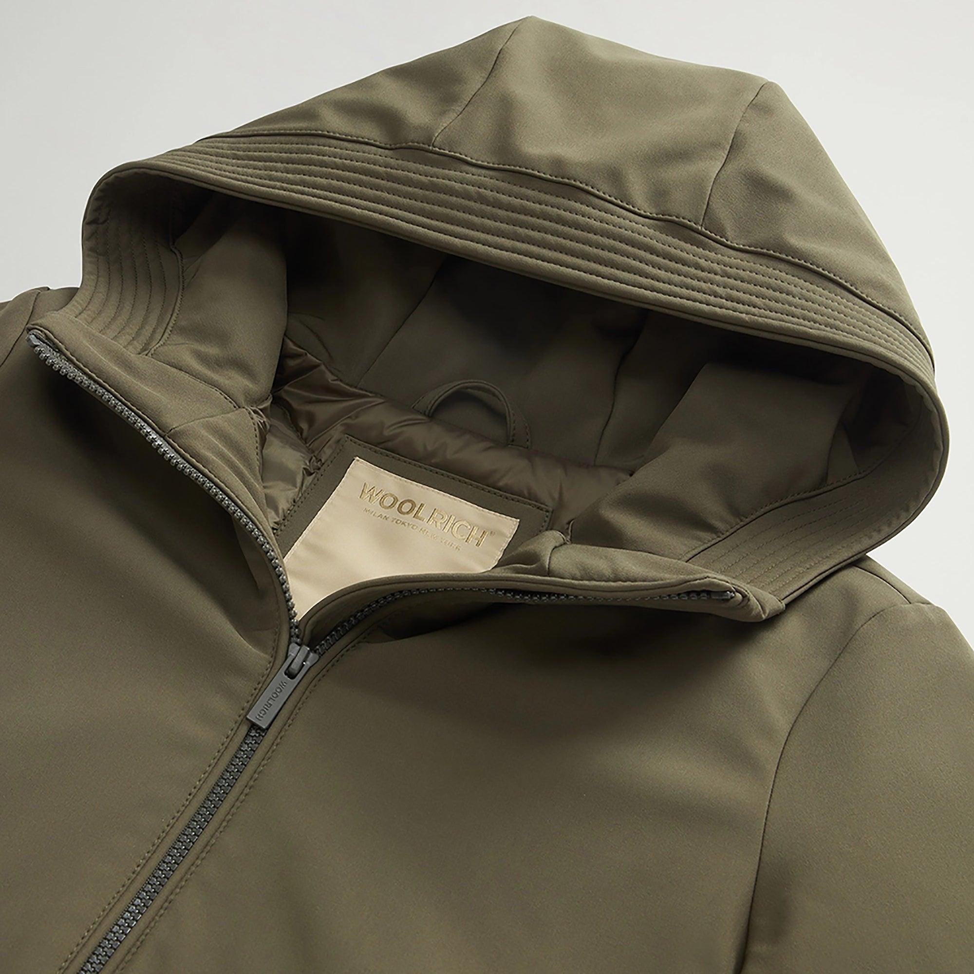 Woolrich Women's Short Firth Down Parka - Dark Green | British Attire