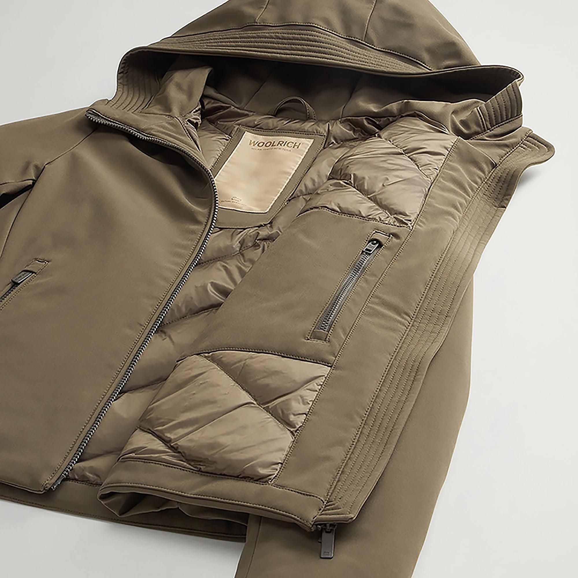 Woolrich Women's Short Firth Down Parka - Dark Green | British Attire