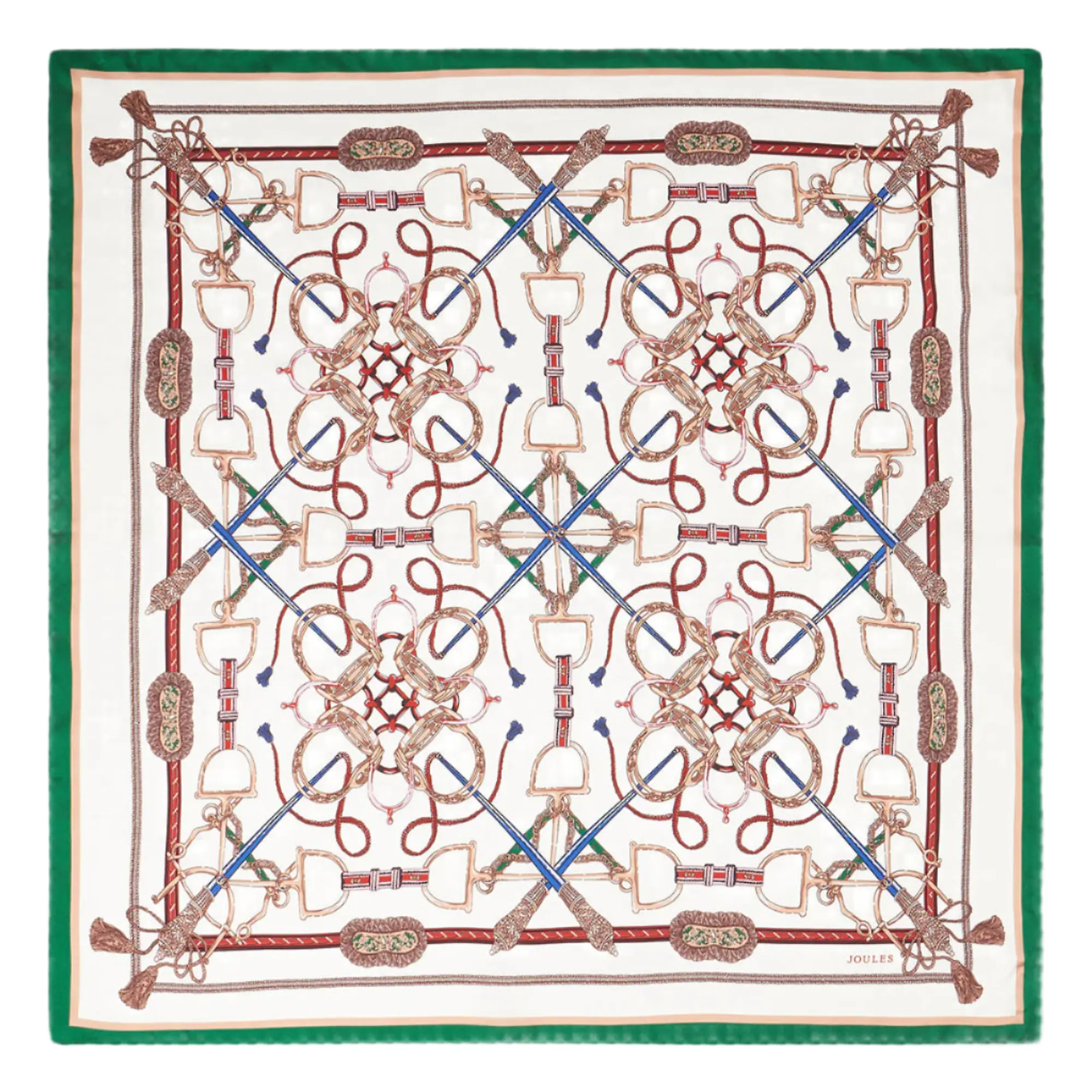 Product image 1 of 3 of Joules Women's Bloomfield Silk Scarf - Cream