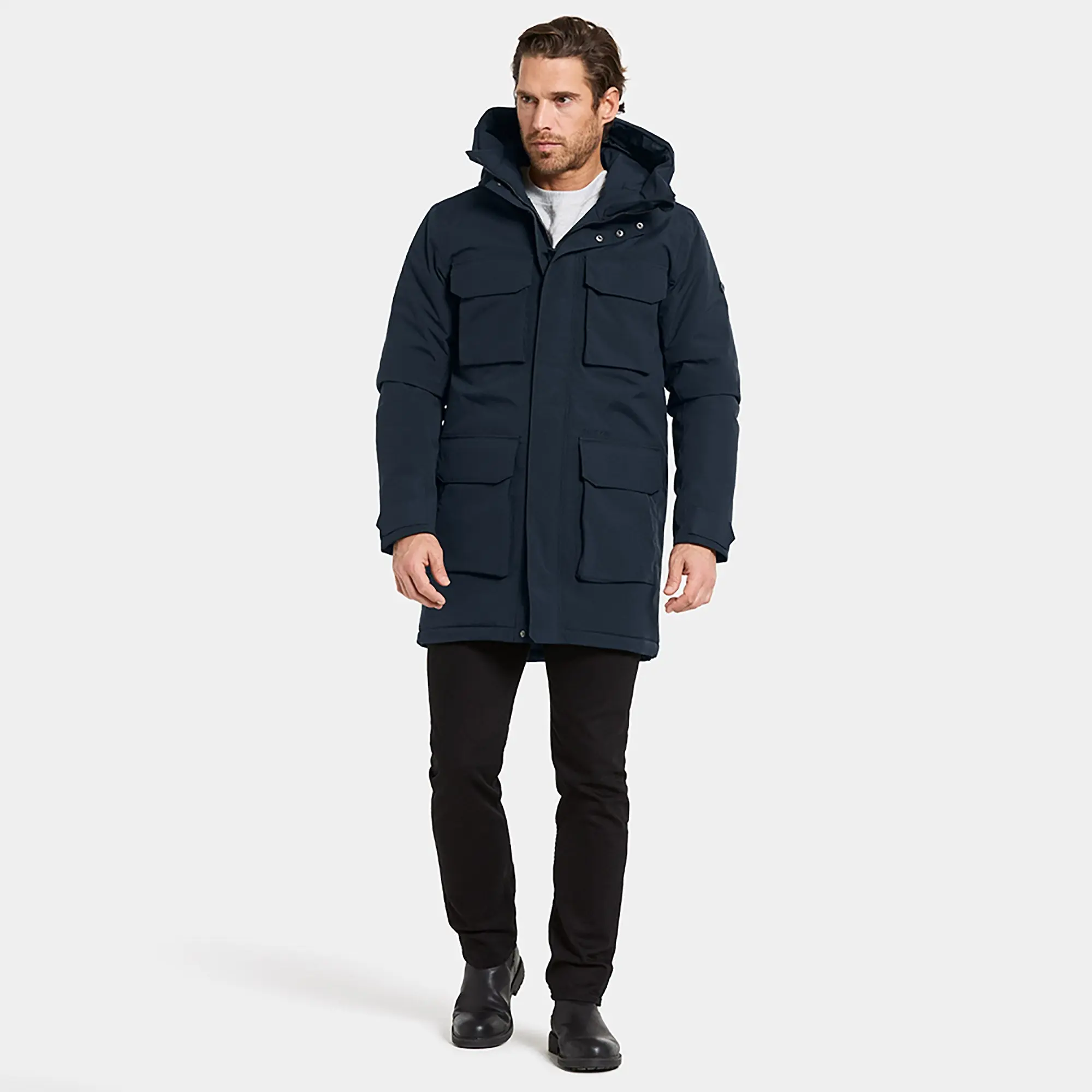Product image 3 of 12 of Didriksons Men's Aiden Parka - Dark Night Blue