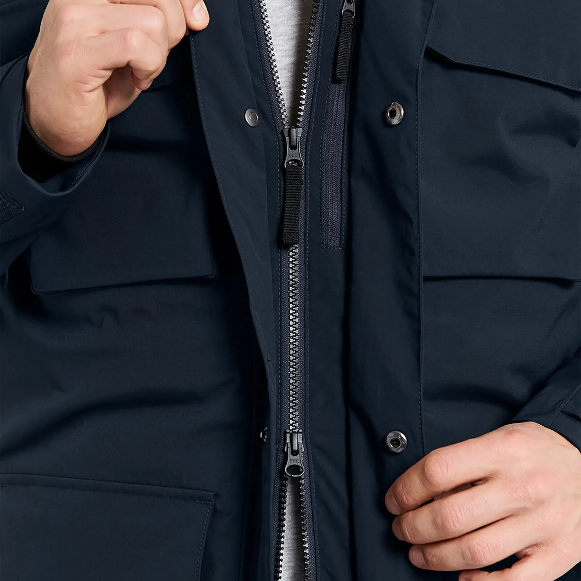 Product image 11 of 12 of Didriksons Men's Aiden Parka - Dark Night Blue
