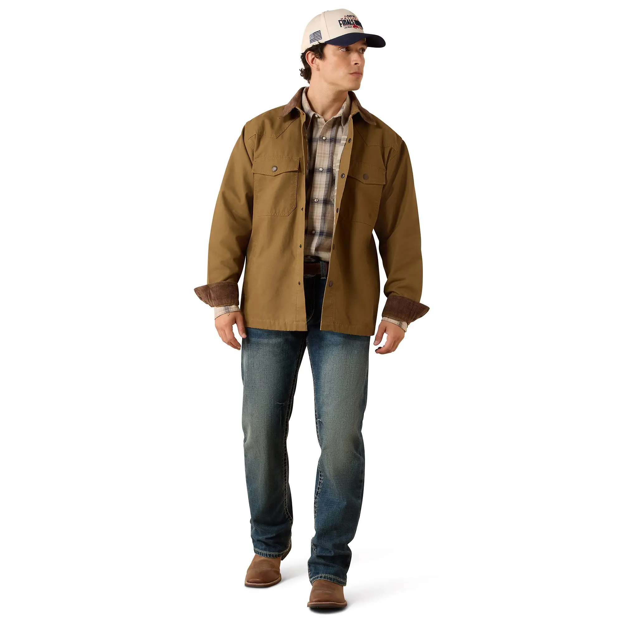 Product image 2 of 5 of Ariat Men's Retro Canvas Shirt Jacket - Kangaroo