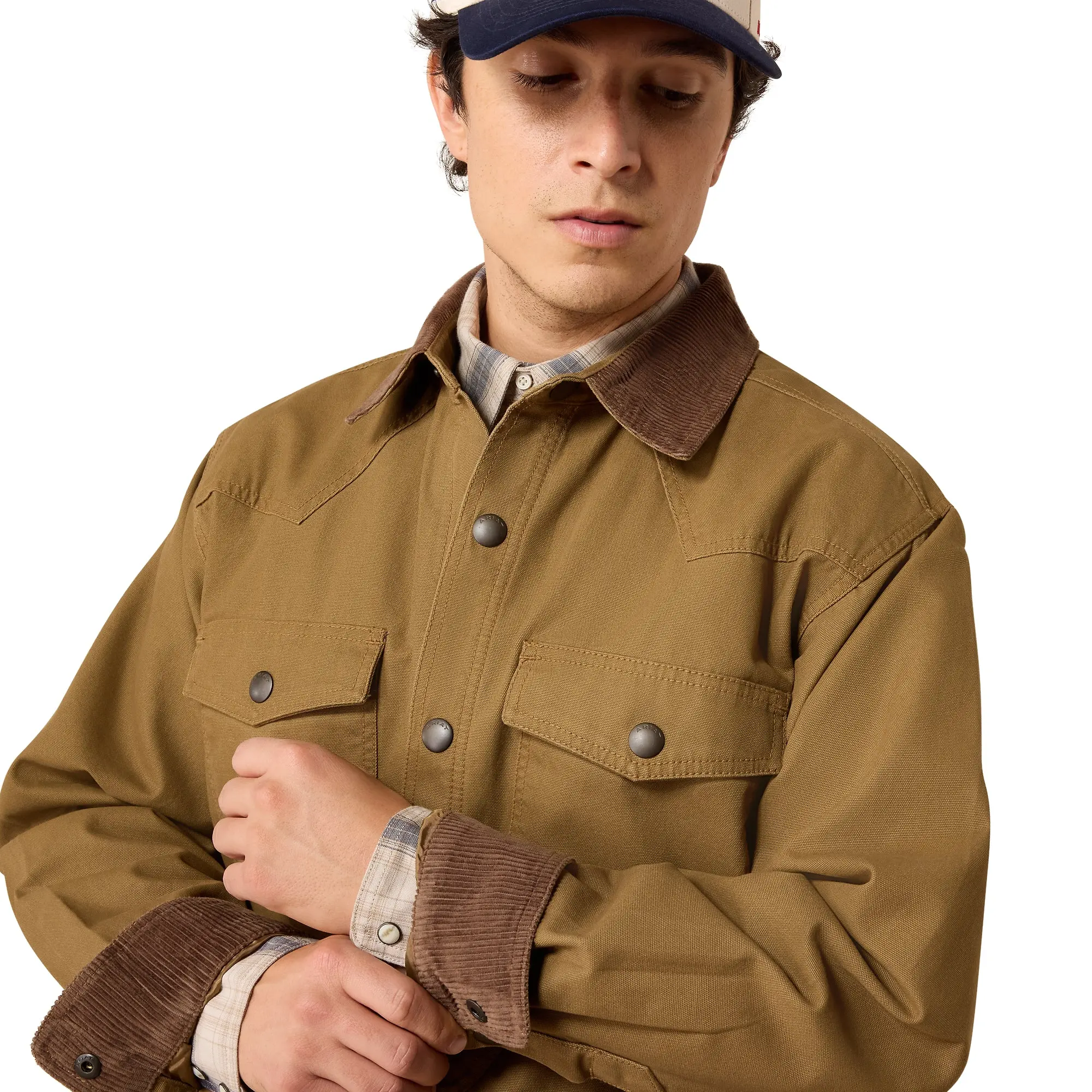 Product image 5 of 5 of Ariat Men's Retro Canvas Shirt Jacket - Kangaroo