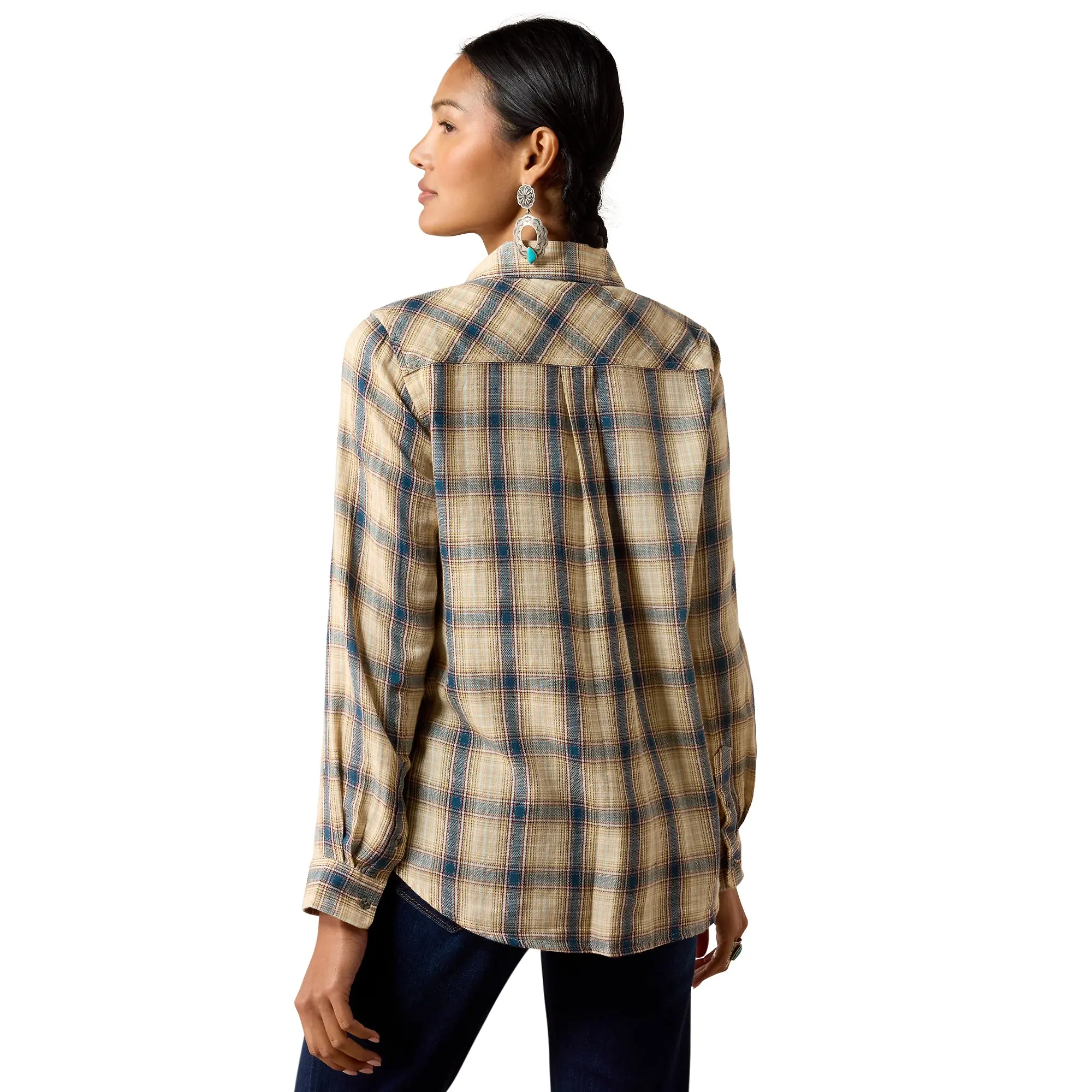 Product image 3 of 7 of Ariat Women's Billie Jean Western Shirt - Horizon Plaid